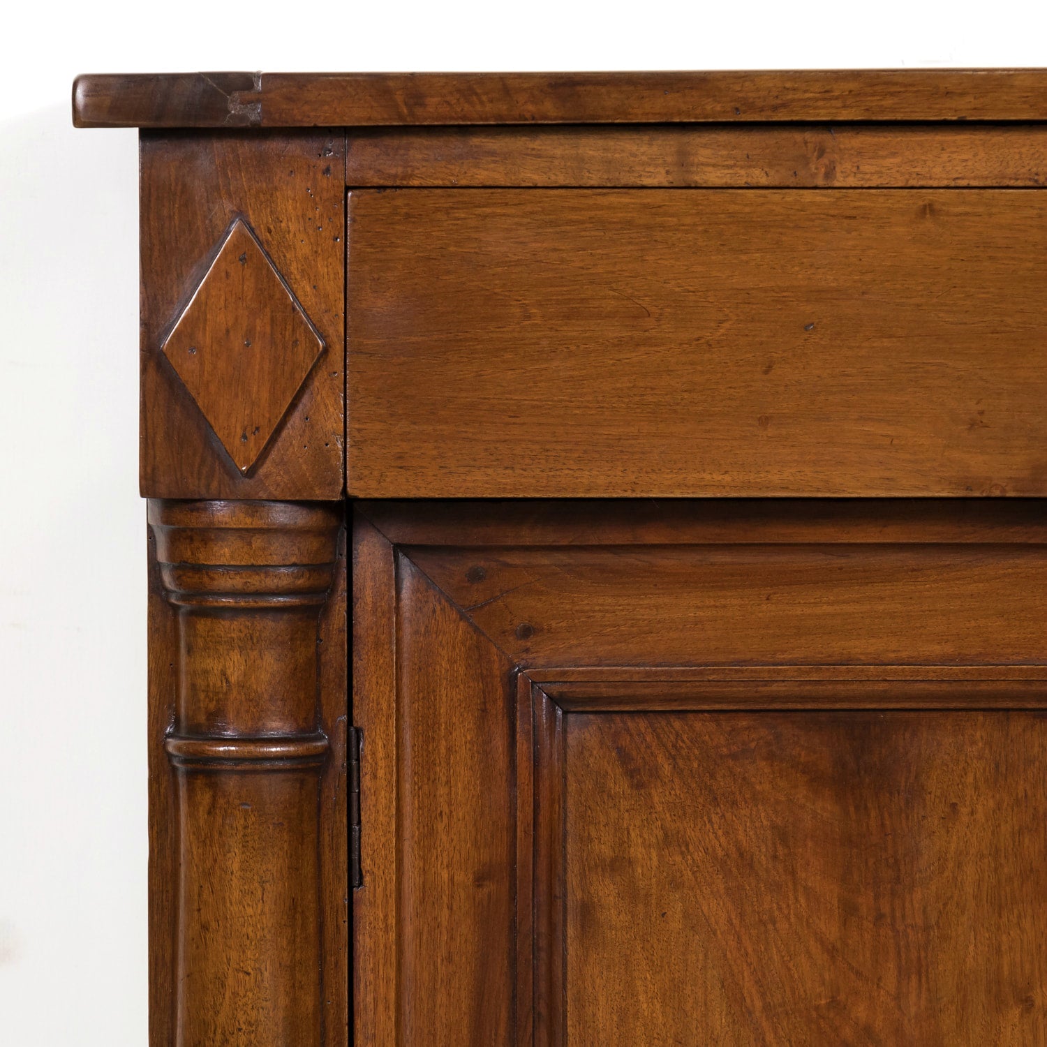 18th Century French Empire Period Solid Walnut Lyonnaise Enfilade Buffet