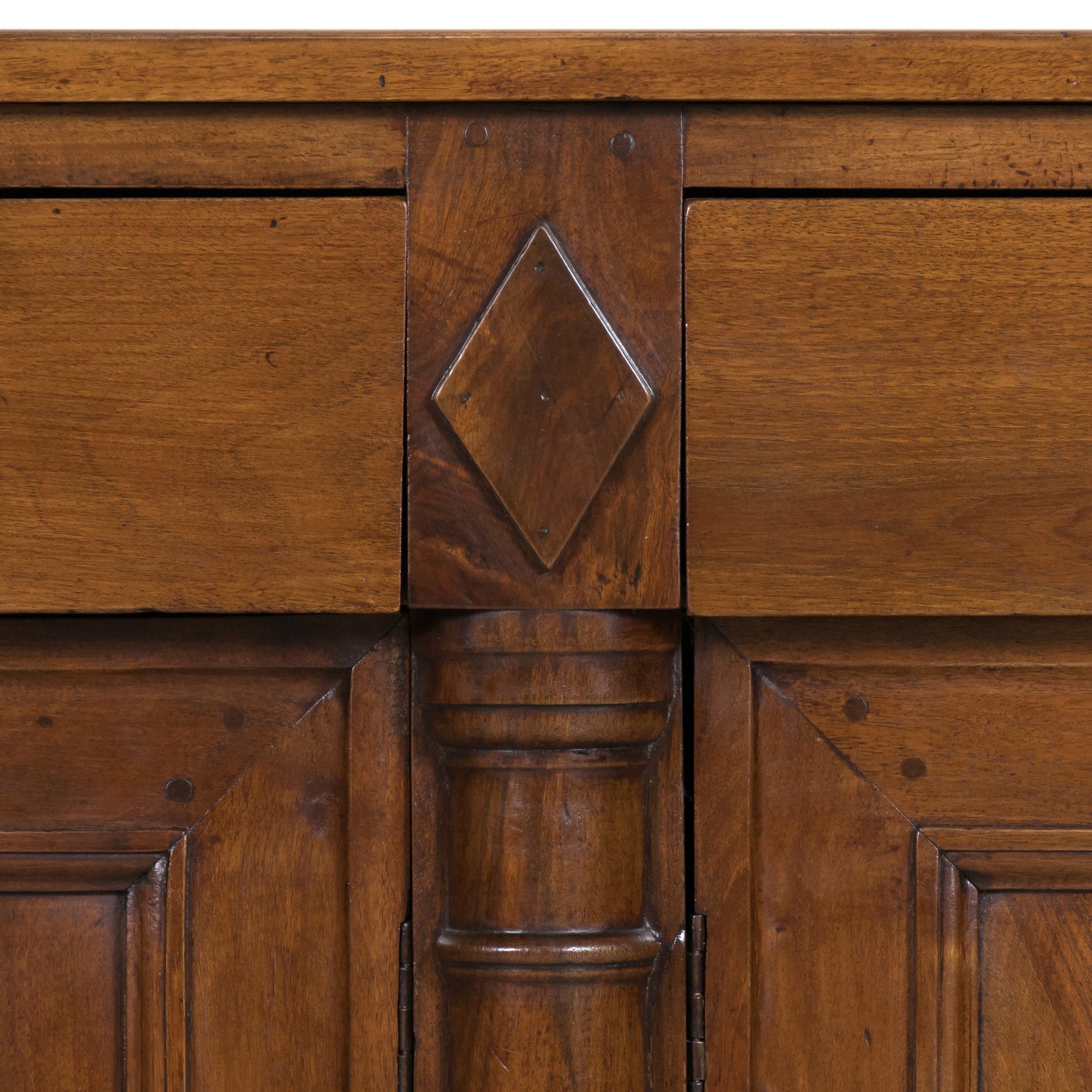 18th Century French Empire Period Solid Walnut Lyonnaise Enfilade Buffet