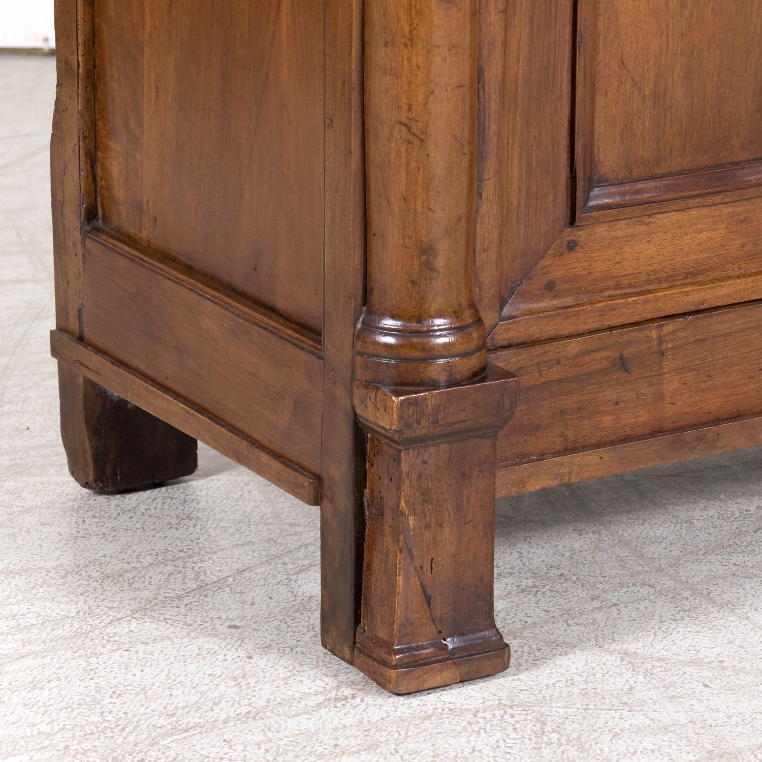 18th Century French Empire Period Solid Walnut Lyonnaise Enfilade Buffet