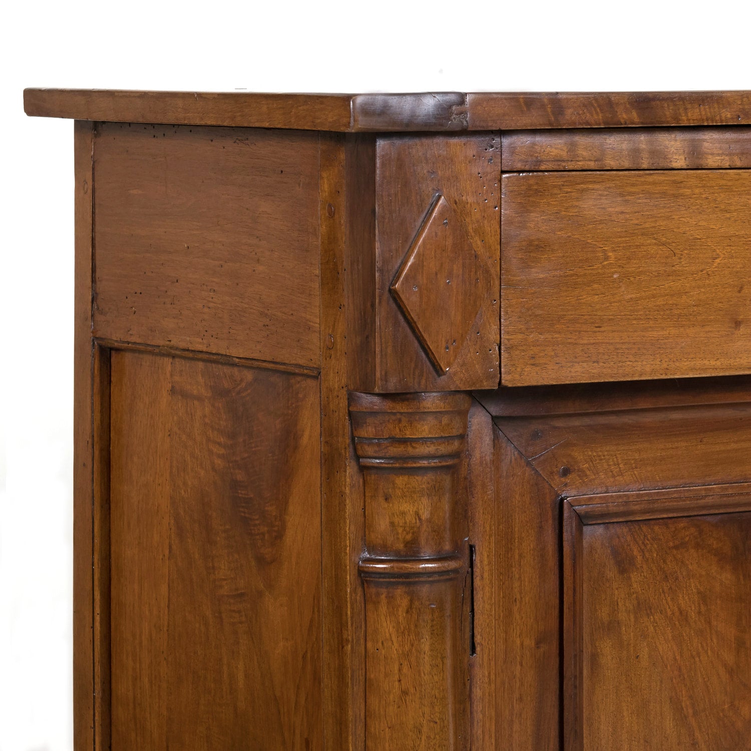 18th Century French Empire Period Solid Walnut Lyonnaise Enfilade Buffet