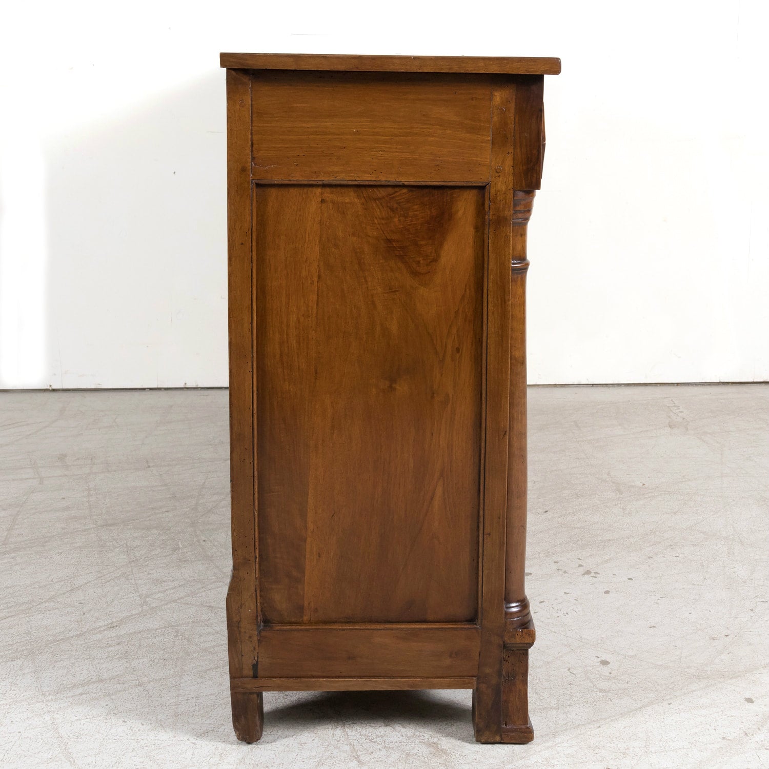 18th Century French Empire Period Solid Walnut Lyonnaise Enfilade Buffet