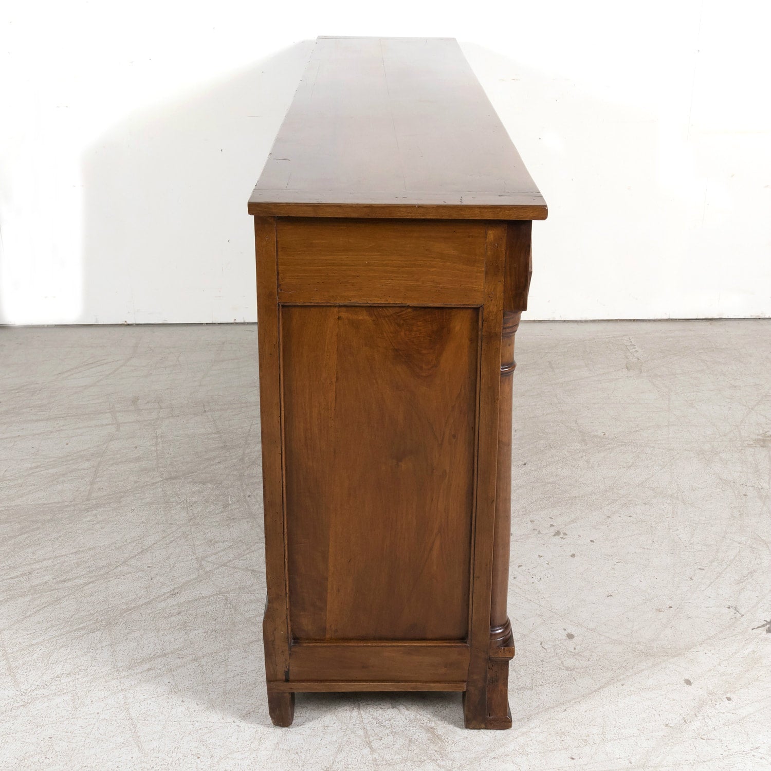 18th Century French Empire Period Solid Walnut Lyonnaise Enfilade Buffet