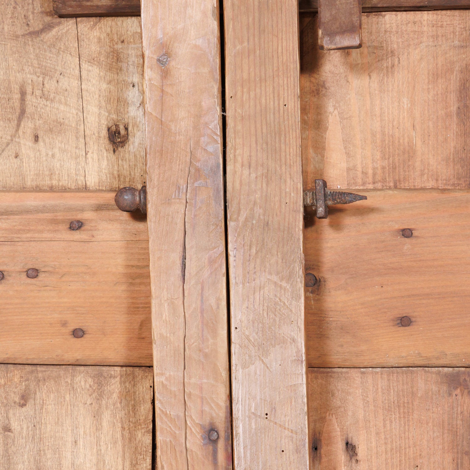 19th Century Rustic French Pine Campaign or Coach Folding Table