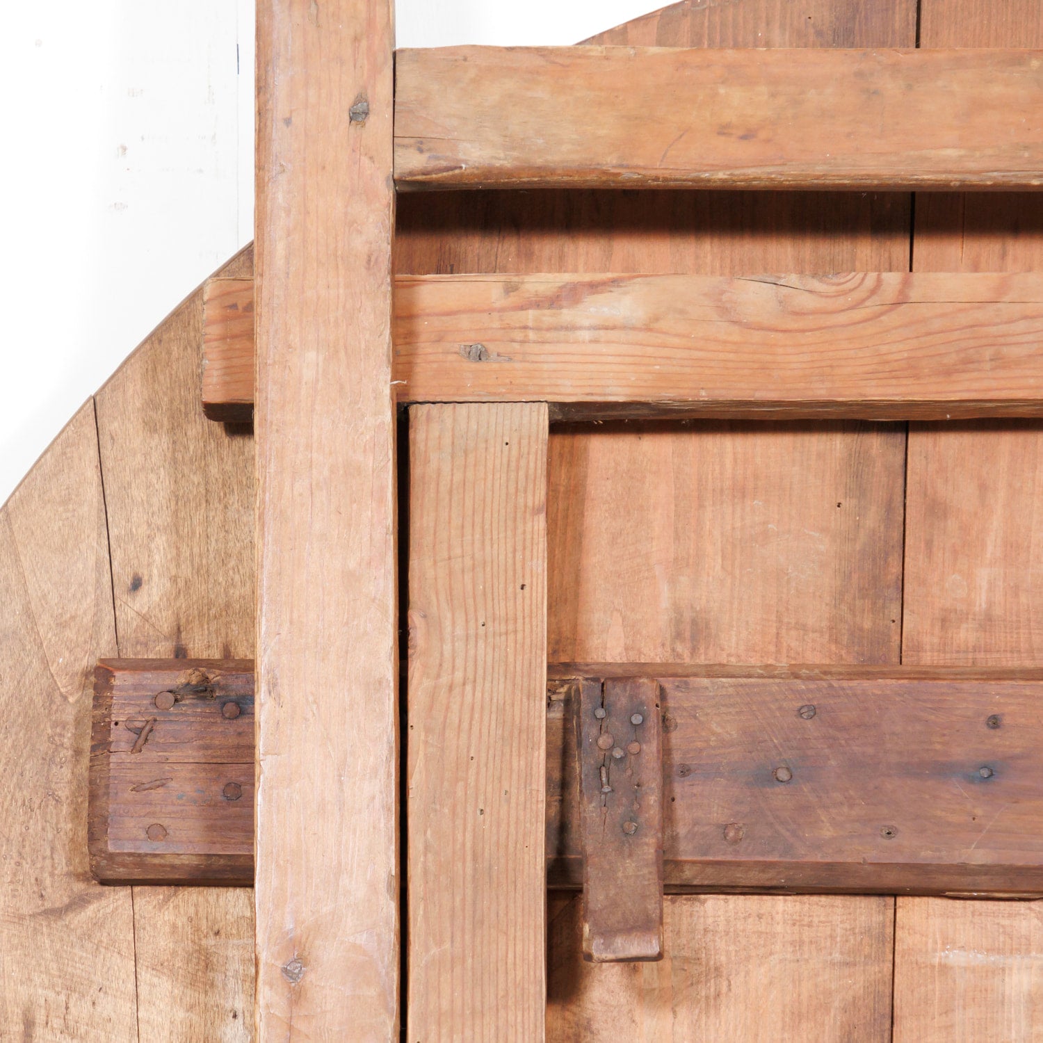 19th Century Rustic French Pine Campaign or Coach Folding Table