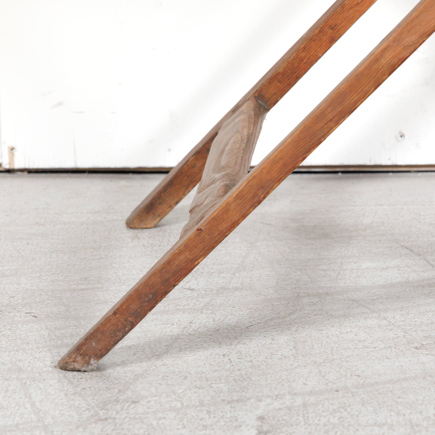 19th Century Rustic French Pine Campaign or Coach Folding Table