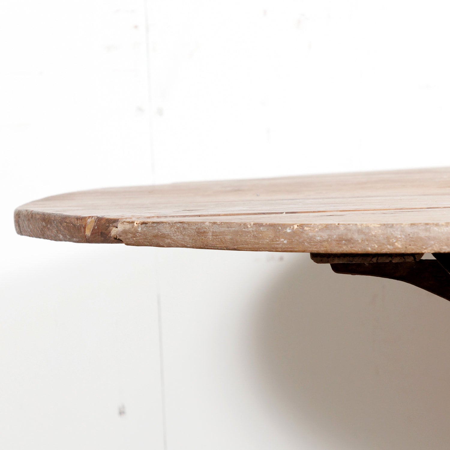 19th Century Rustic French Pine Campaign or Coach Folding Table