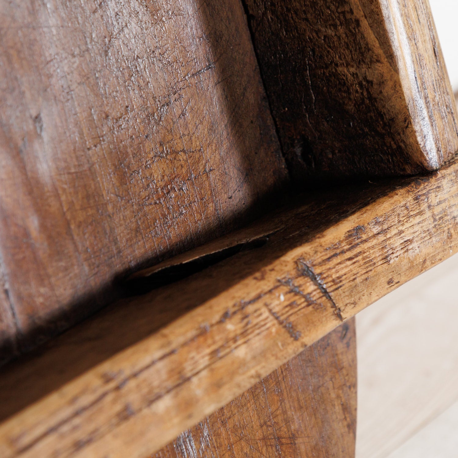 19th Century Antique French Footed Cutting Board or Chopping Board