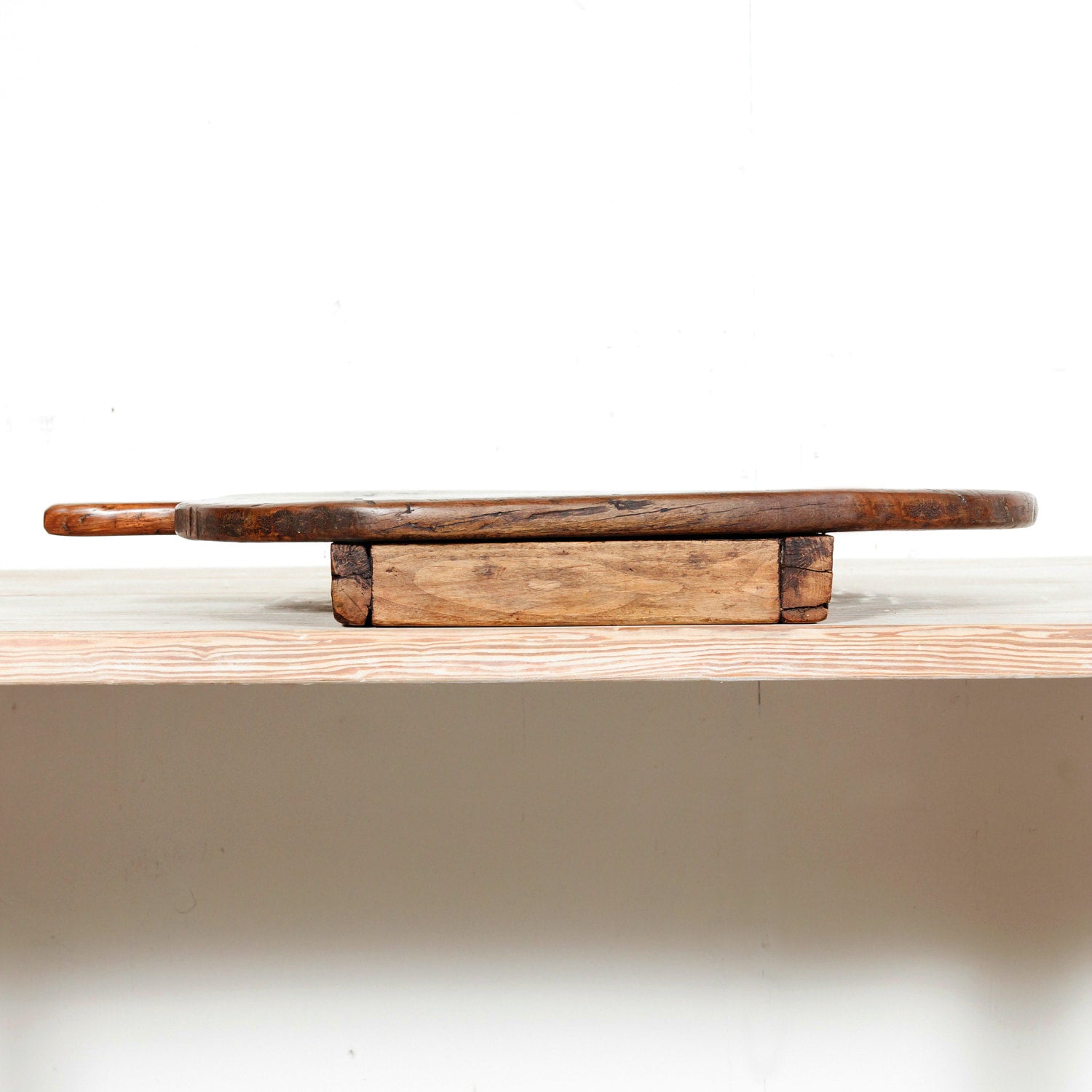 19th Century Antique French Footed Cutting Board or Chopping Board