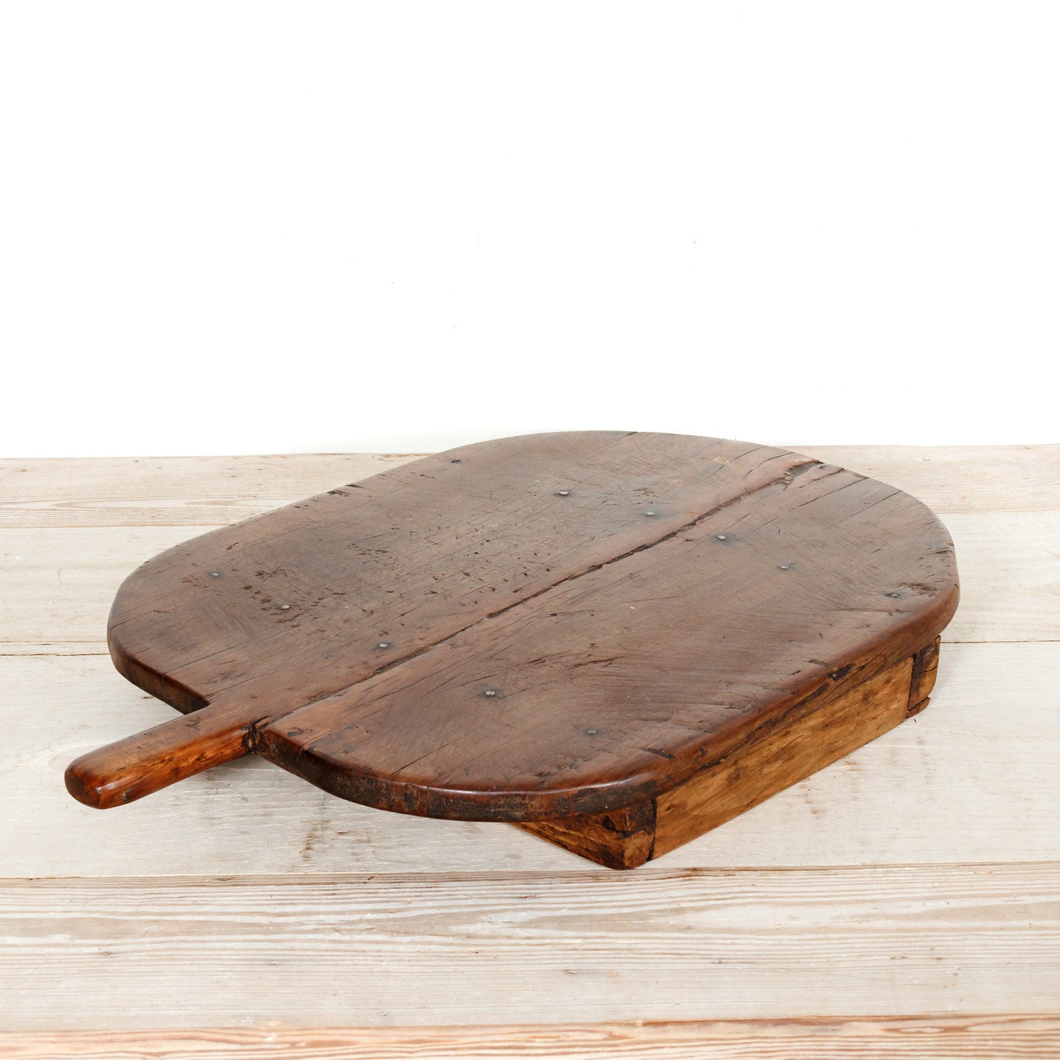 19th Century Antique French Footed Cutting Board or Chopping Board
