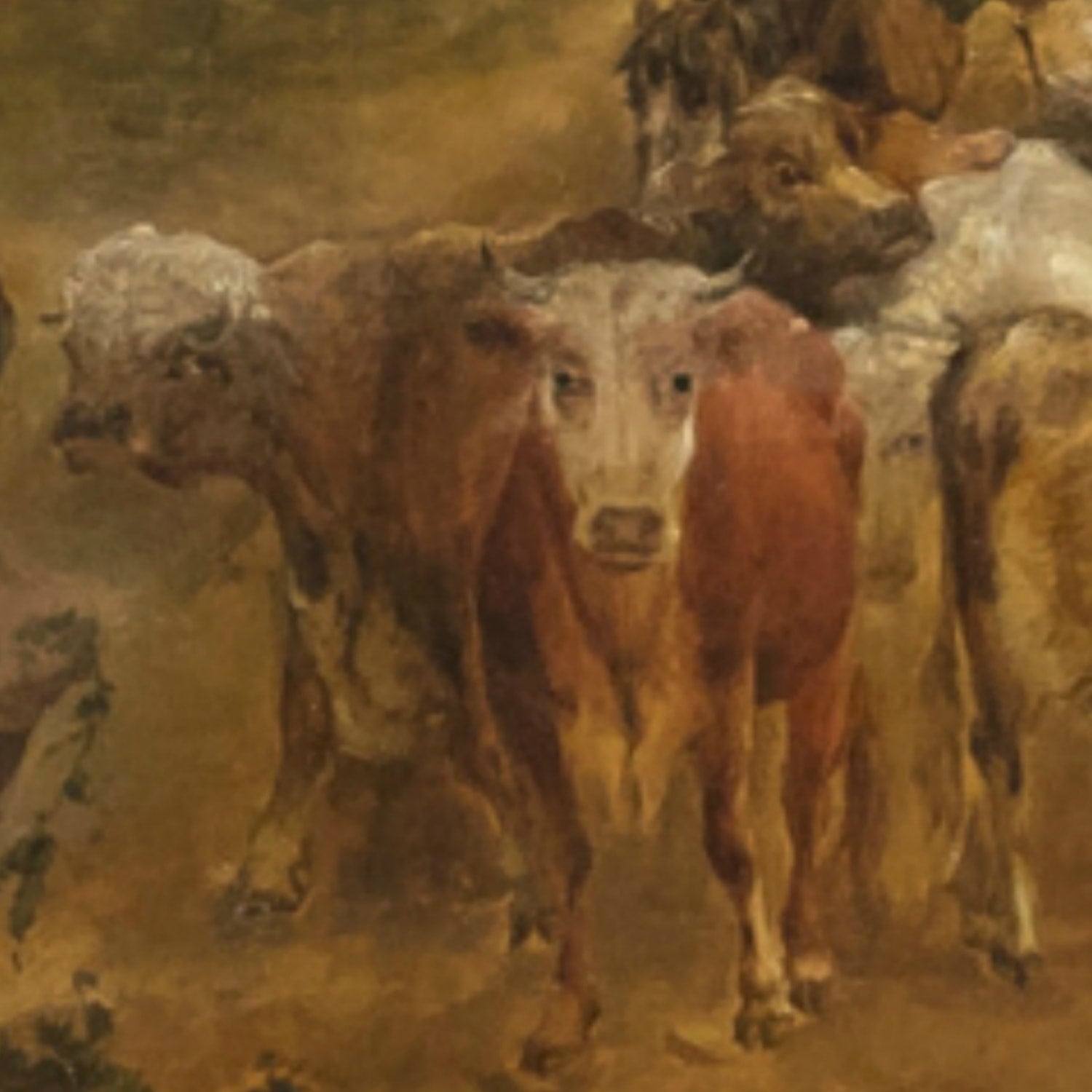 Early 19th Century Large Framed Scottish Landscape Vedute Oil on Canvas by Dutch Master