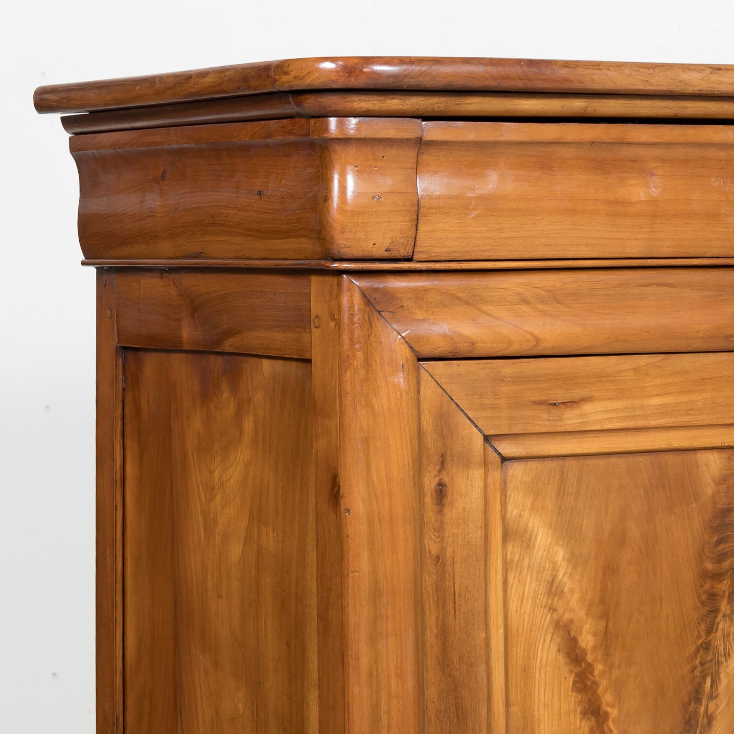 Impressive 19th Century French Louis Philippe Period Four-Door Cherry Wood Enfilade Buffet