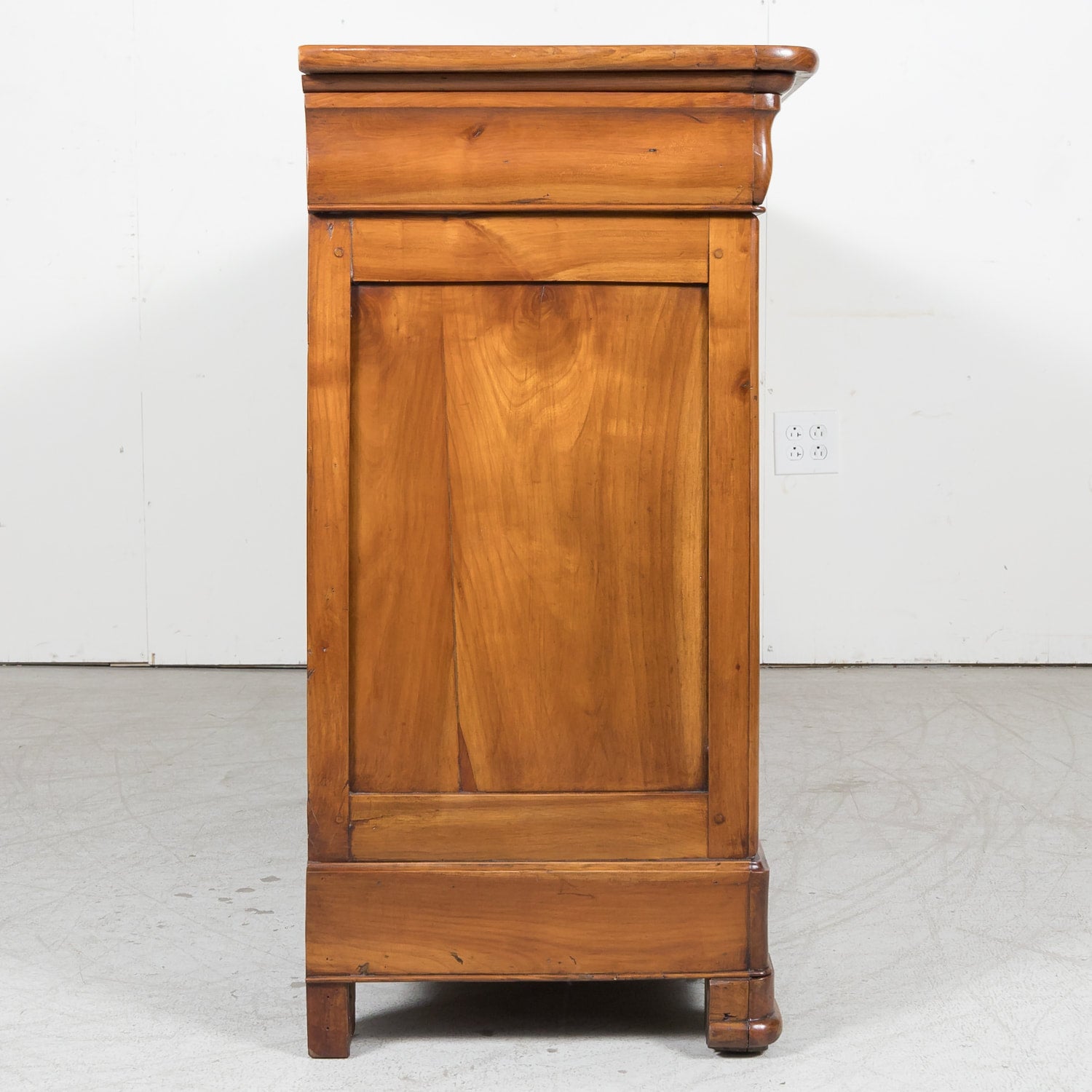 Impressive 19th Century French Louis Philippe Period Four-Door Cherry Wood Enfilade Buffet