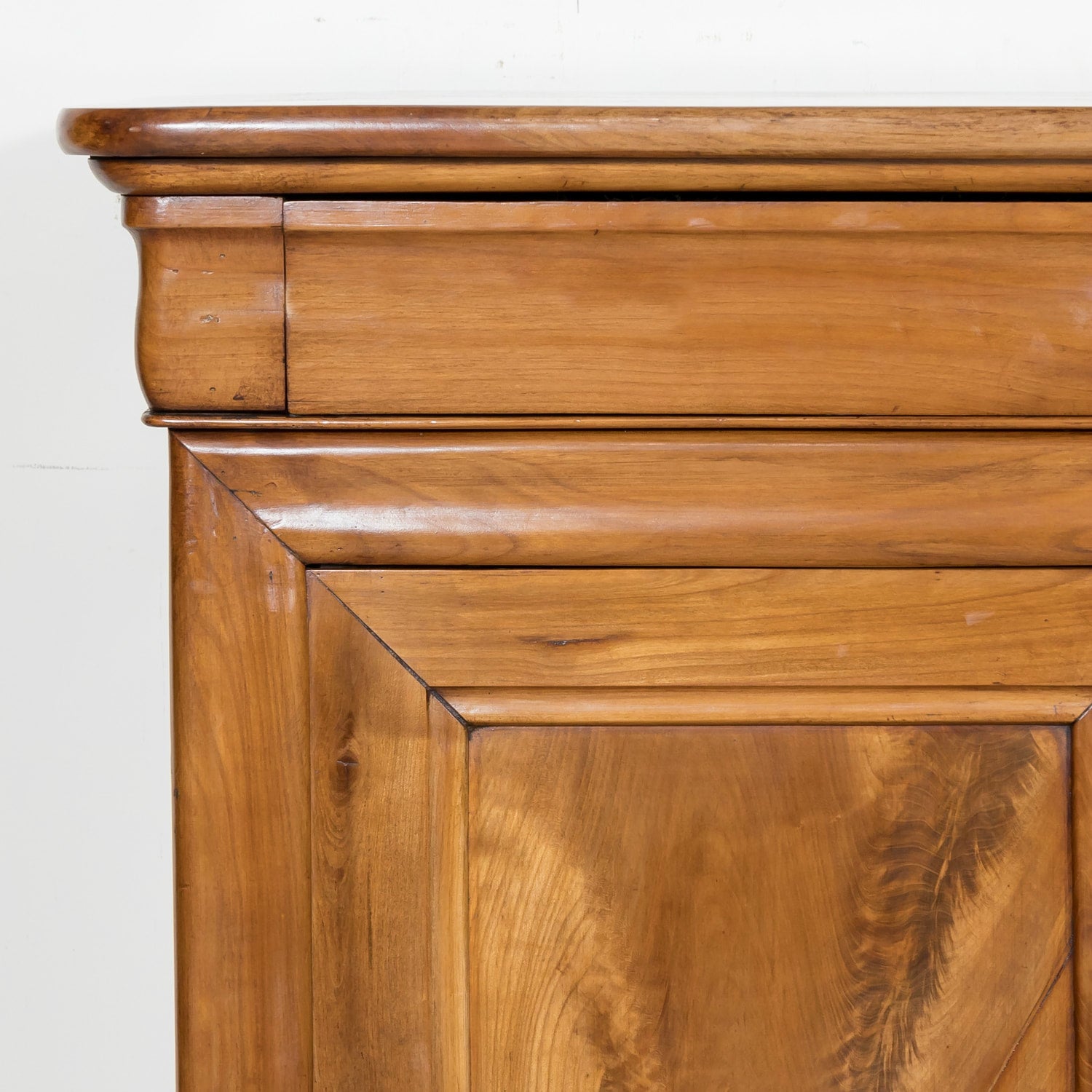 Impressive 19th Century French Louis Philippe Period Four-Door Cherry Wood Enfilade Buffet