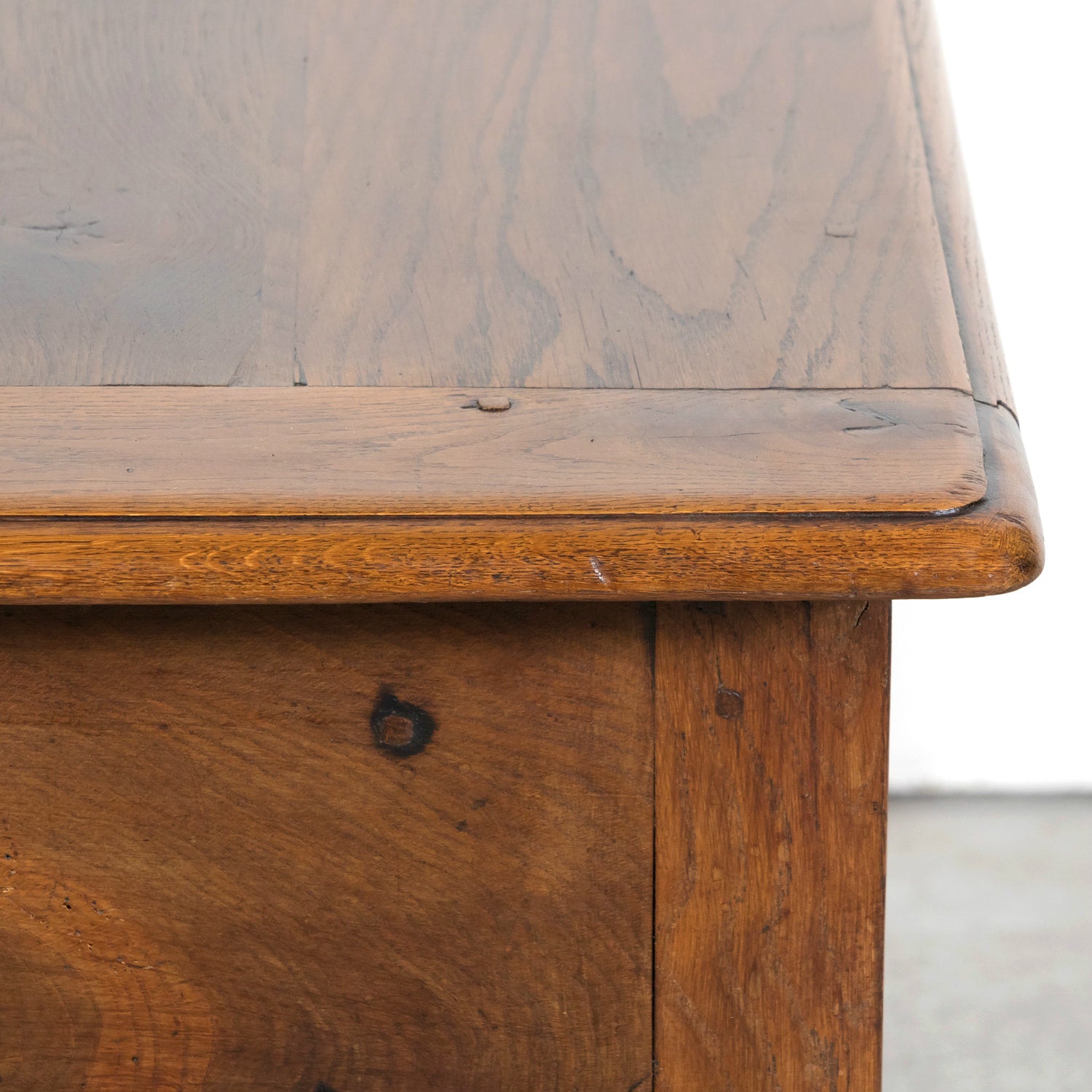 Mid-19th Century French Provincial Carved Oak Louis Philippe Period Console or Library Table