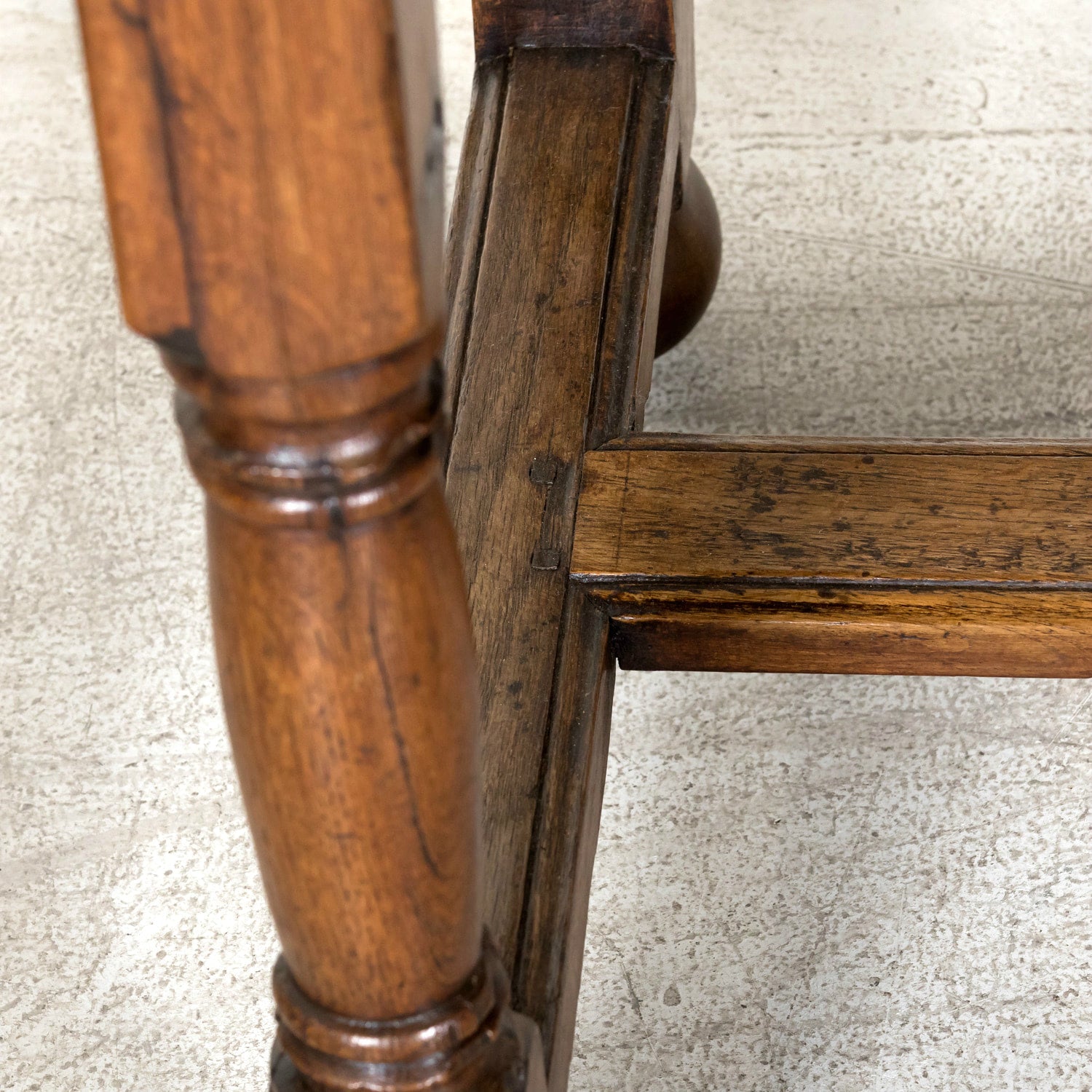 Mid-19th Century French Provincial Carved Oak Louis Philippe Period Console or Library Table