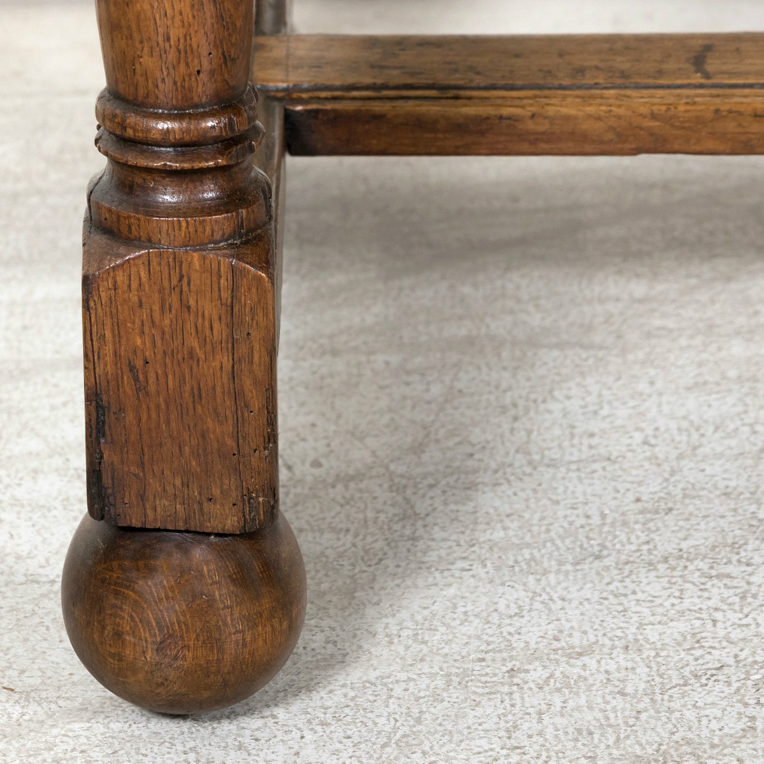 Mid-19th Century French Provincial Carved Oak Louis Philippe Period Console or Library Table