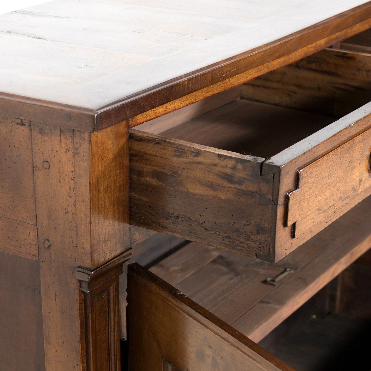 18th Century French Directoire Period Walnut Lyonnaise Buffet