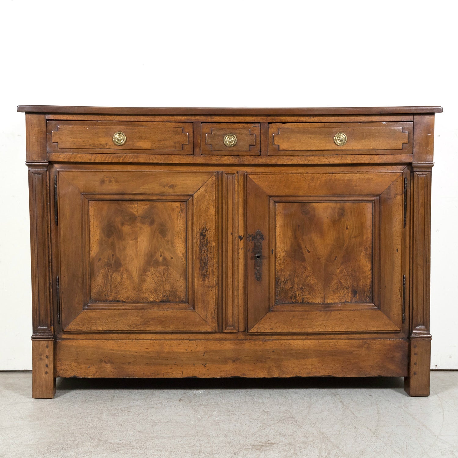18th Century French Directoire Period Walnut Lyonnaise Buffet