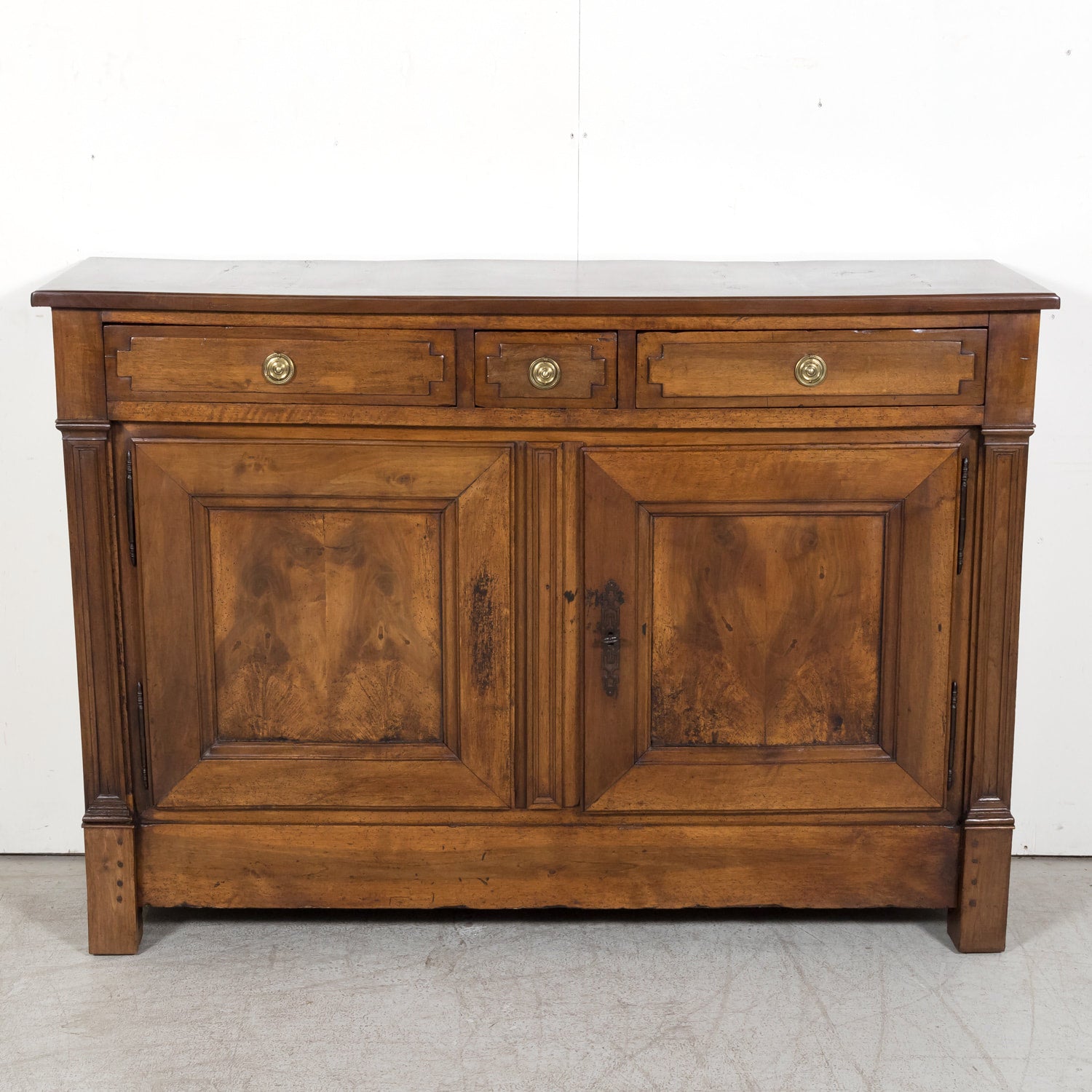 18th Century French Directoire Period Walnut Lyonnaise Buffet