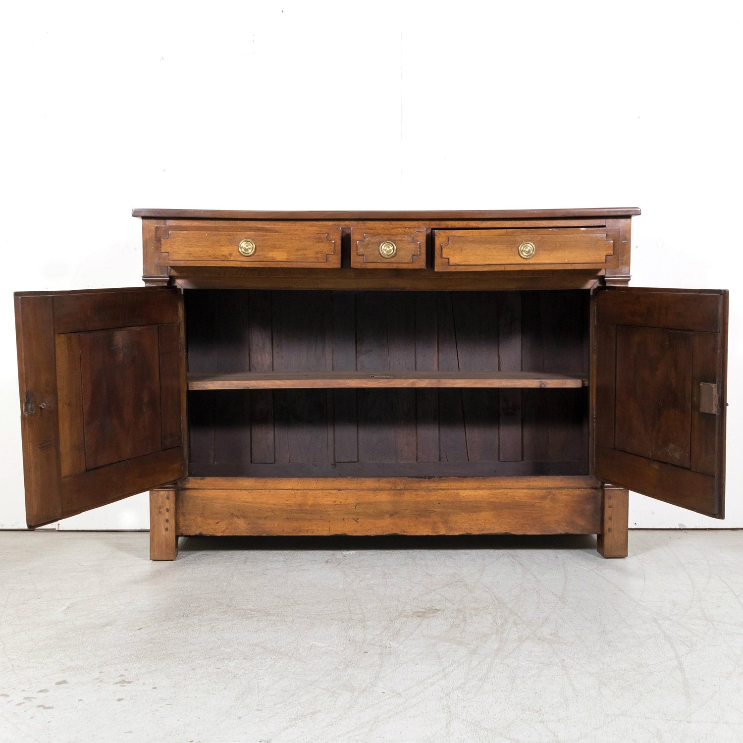 18th Century French Directoire Period Walnut Lyonnaise Buffet