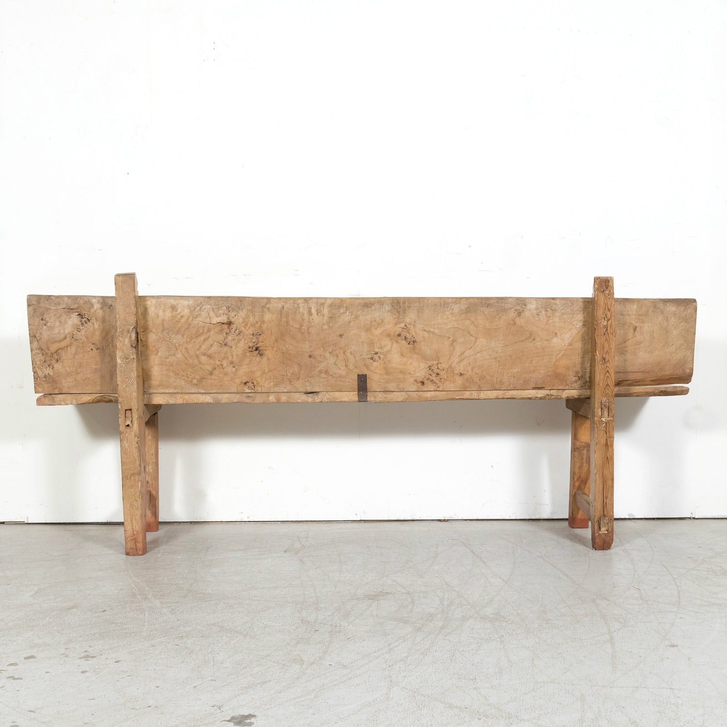 Large 18th Century Primitive Spanish Catalan Pine Bench
