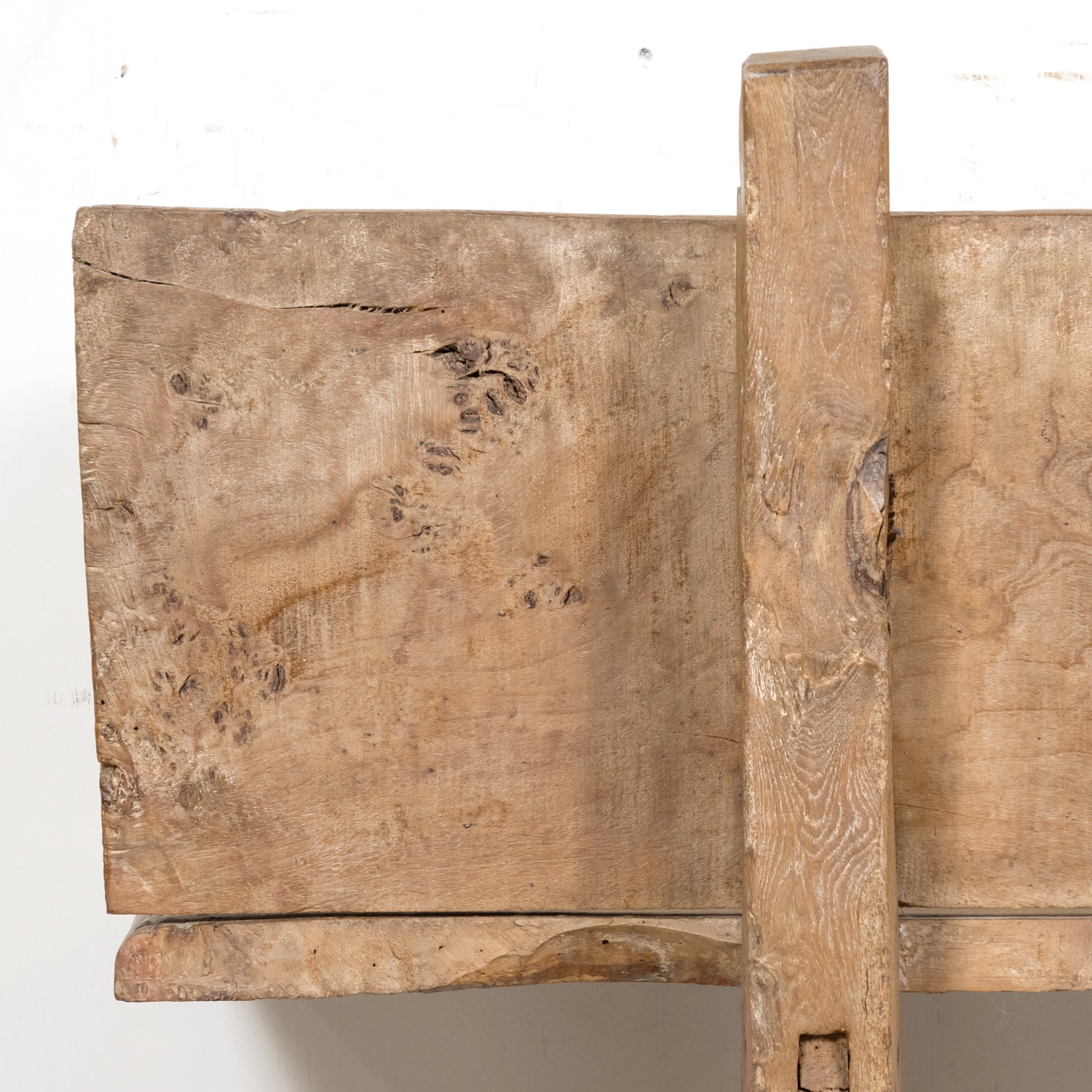 Large 18th Century Primitive Spanish Catalan Pine Bench