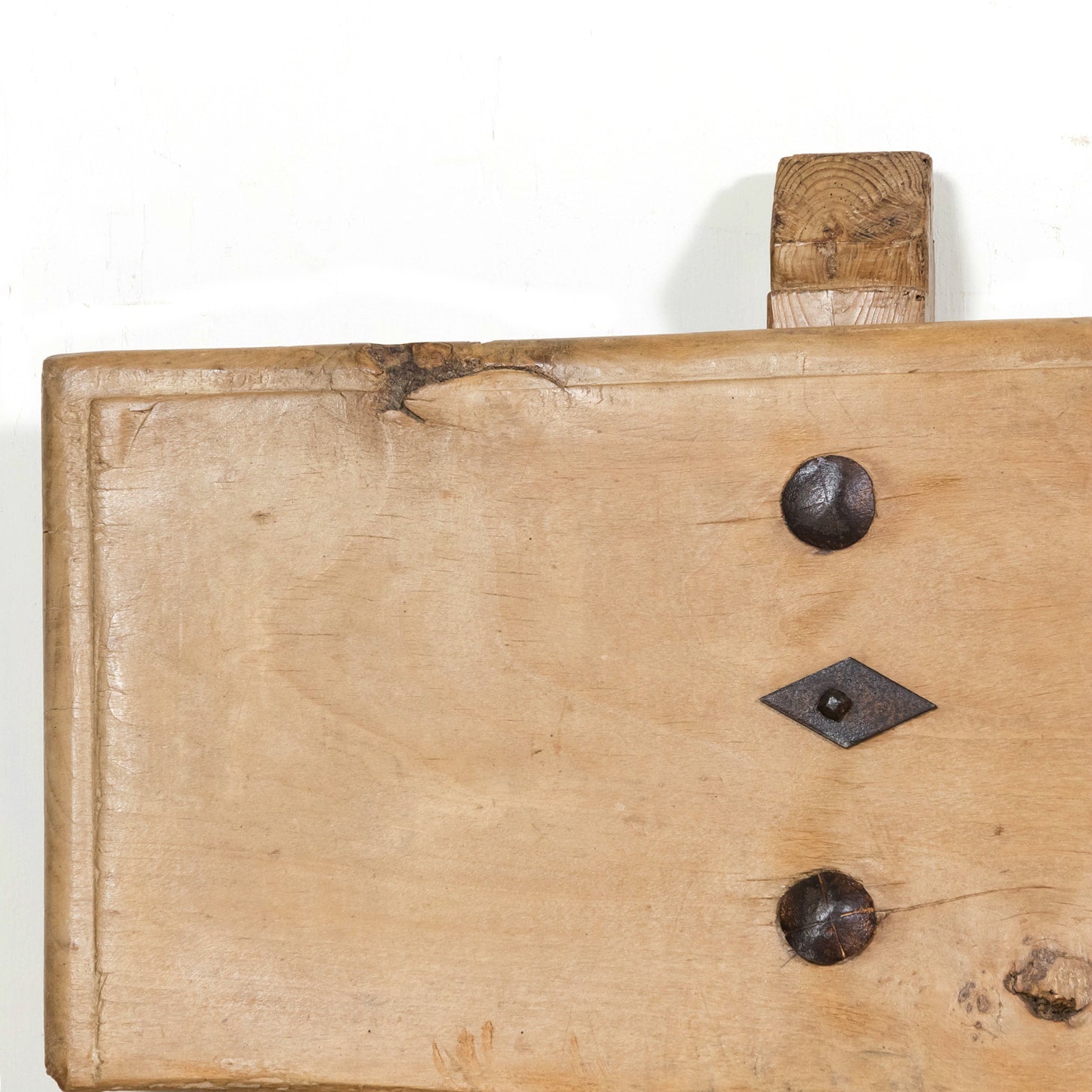 Large 18th Century Primitive Spanish Catalan Pine Bench