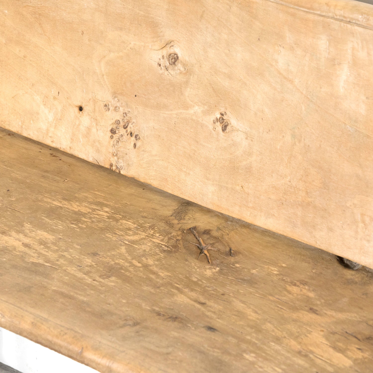 Large 18th Century Primitive Spanish Catalan Pine Bench