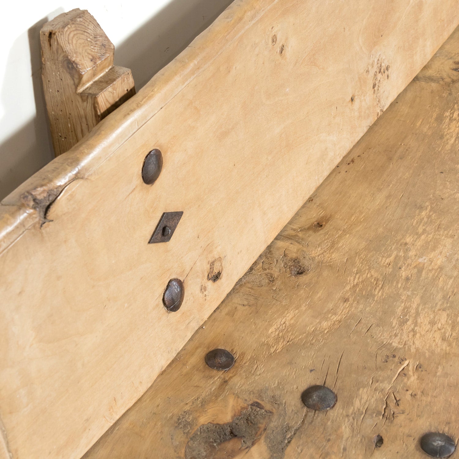 Large 18th Century Primitive Spanish Catalan Pine Bench