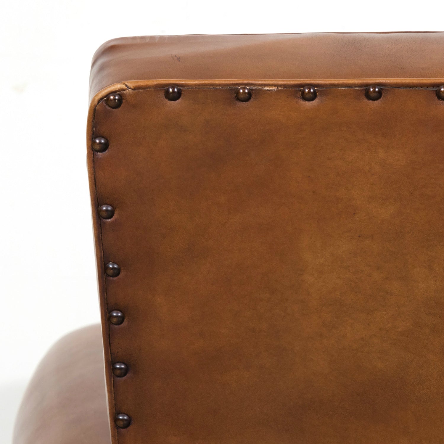 1930s Pair of French Art Deco Period Cognac Leather Club Chairs