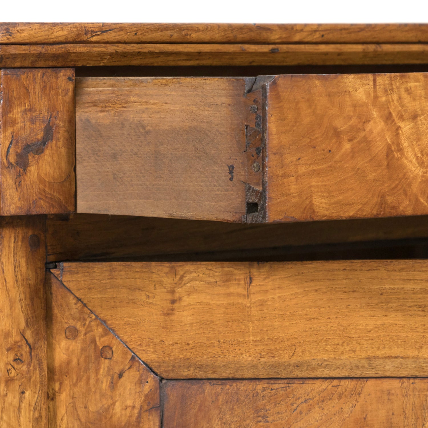 19th Century French Louis Philippe Period Burled Chestnut Buffet