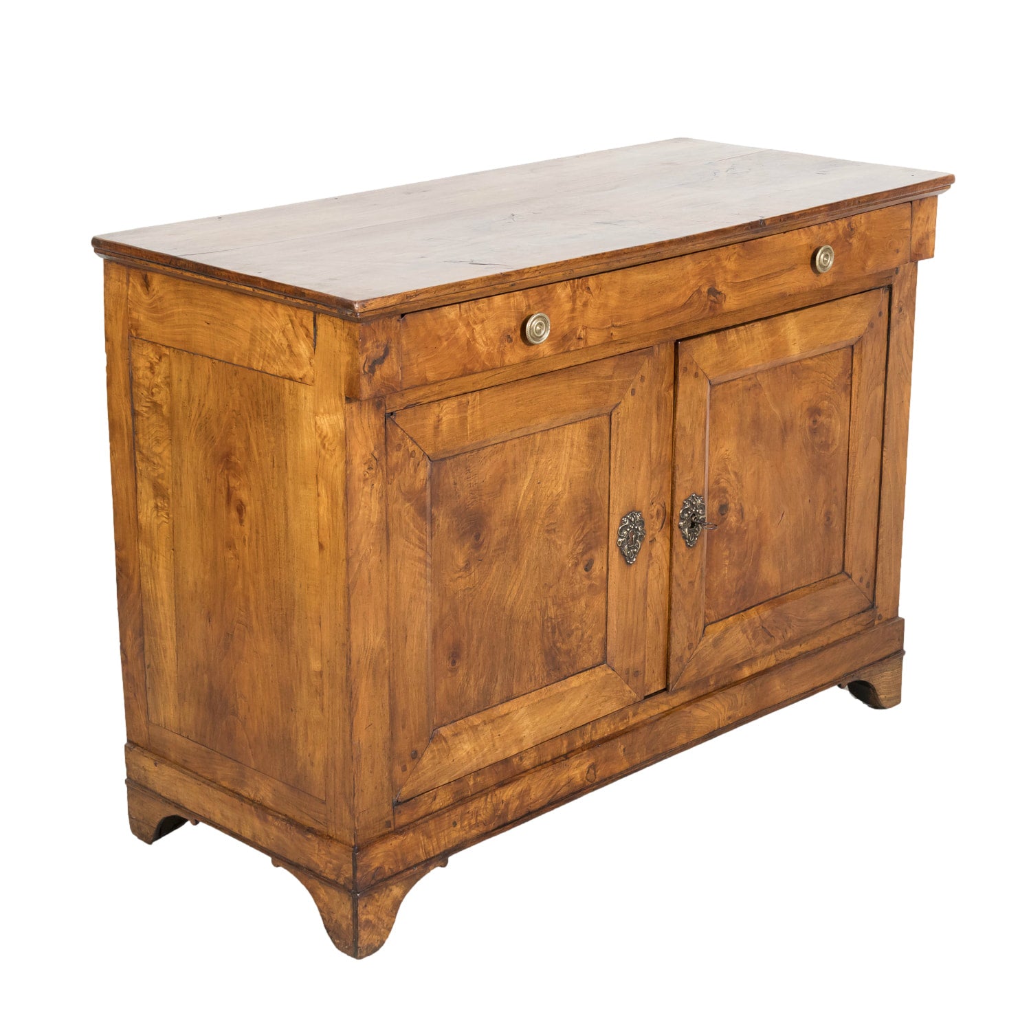 19th Century French Louis Philippe Period Burled Chestnut Buffet