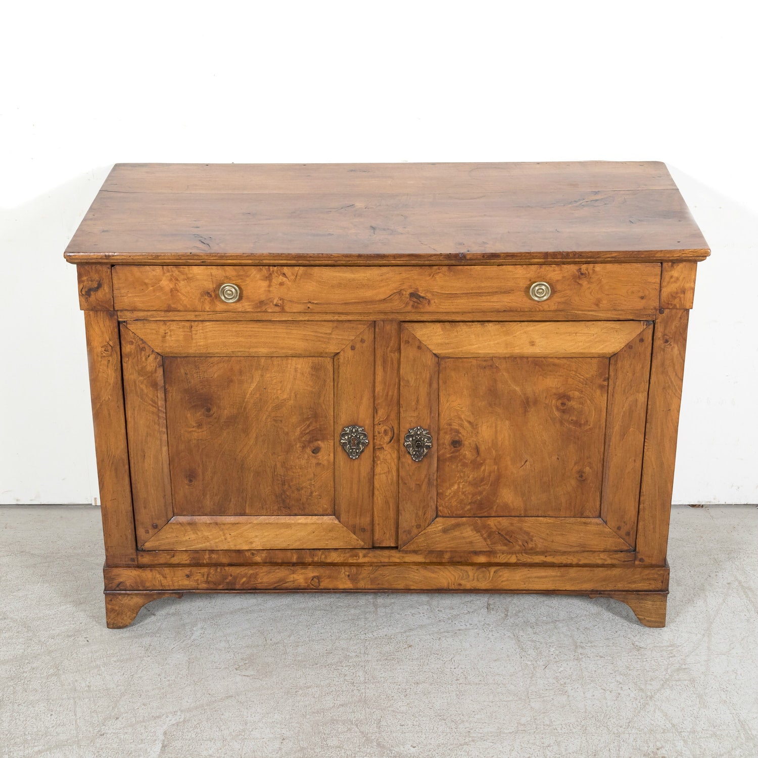 19th Century French Louis Philippe Period Burled Chestnut Buffet
