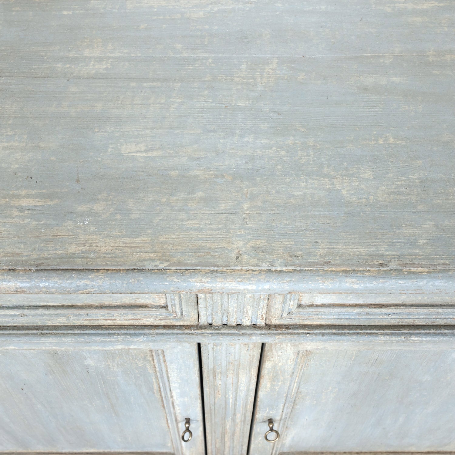 Painted Italian Four-Door Demilune Enfilade Buffet