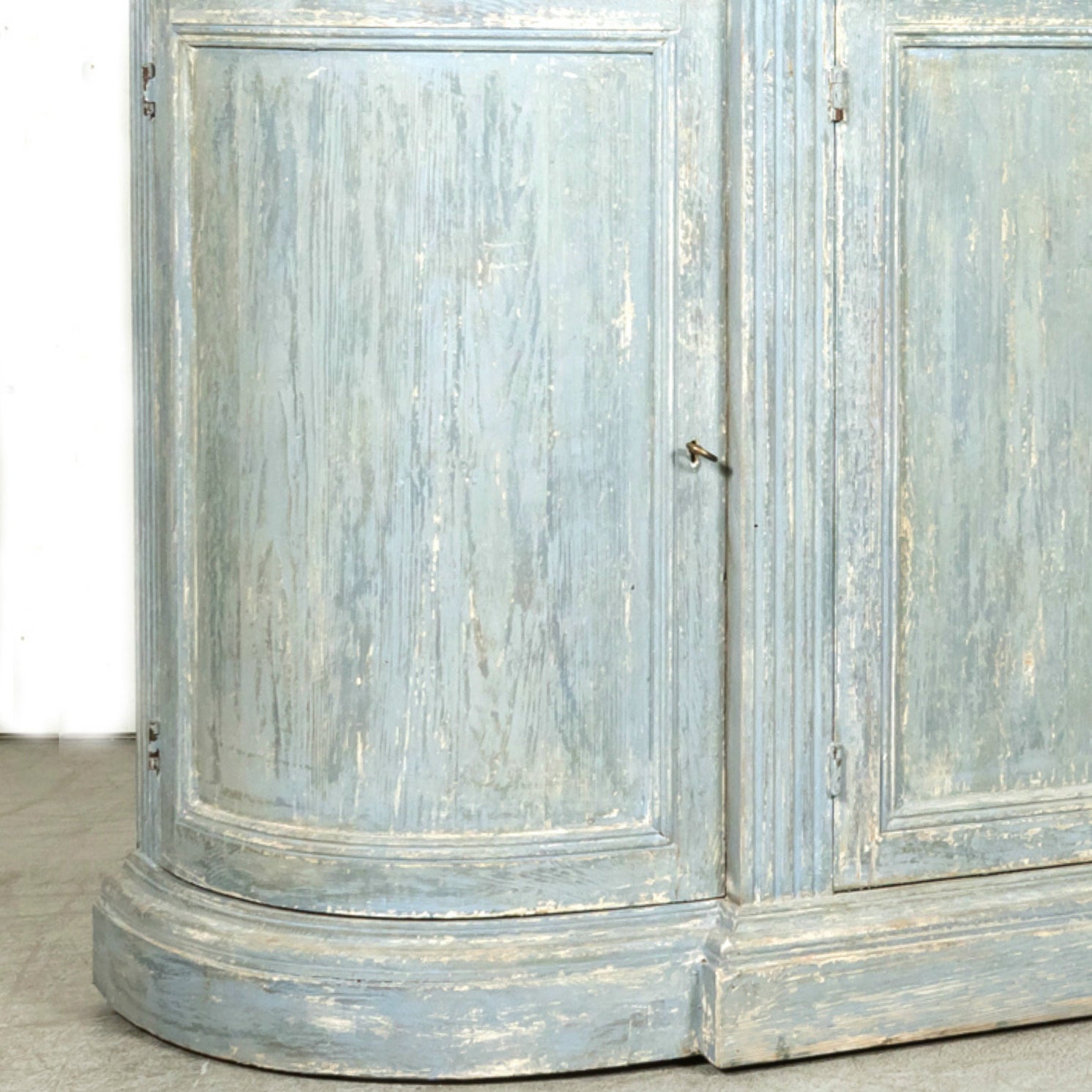Painted Italian Four-Door Demilune Enfilade Buffet