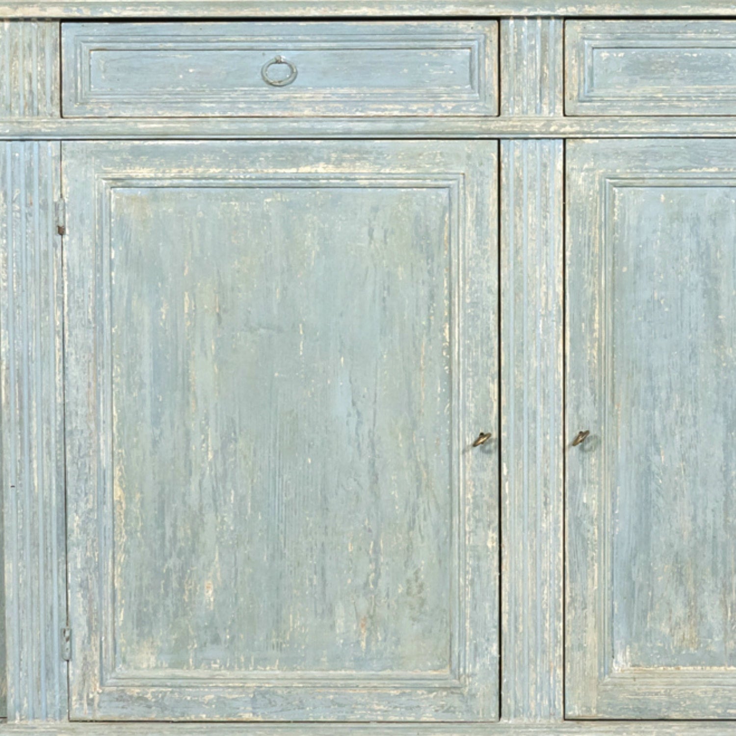Painted Italian Four-Door Demilune Enfilade Buffet
