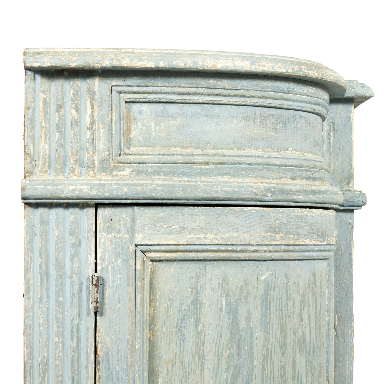 Painted Italian Four-Door Demilune Enfilade Buffet