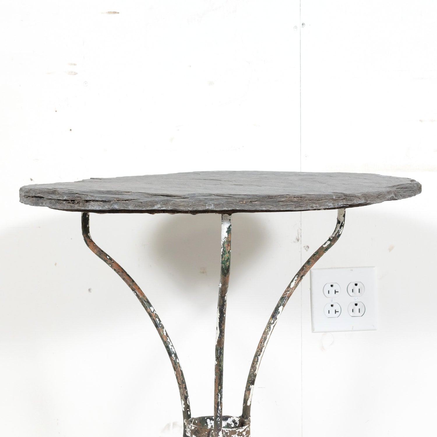 フランス アンティーク Cast Iron Round Bistro Table 3302-20-star-square-