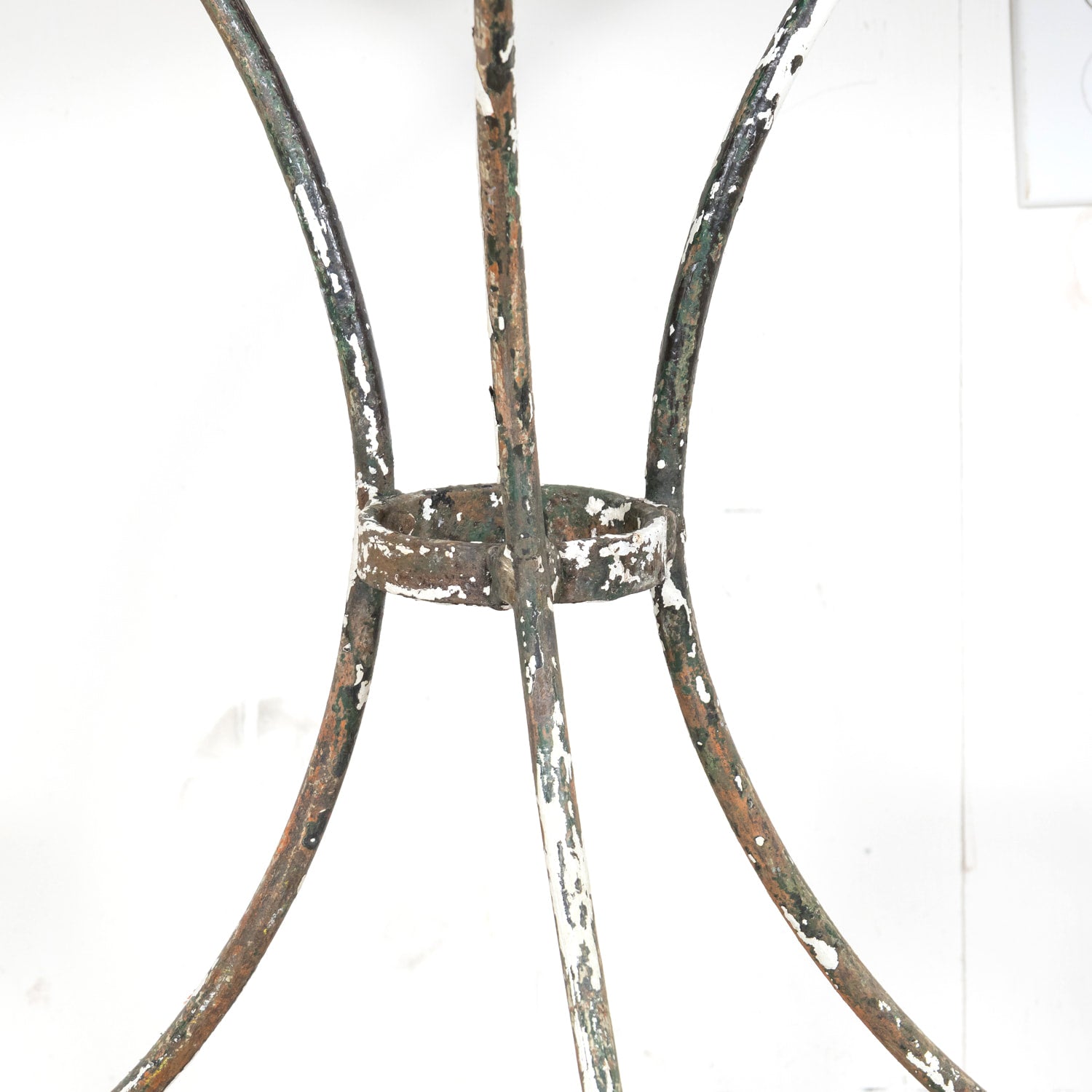 19th Century French Bistro or Garden Table with Round Slate