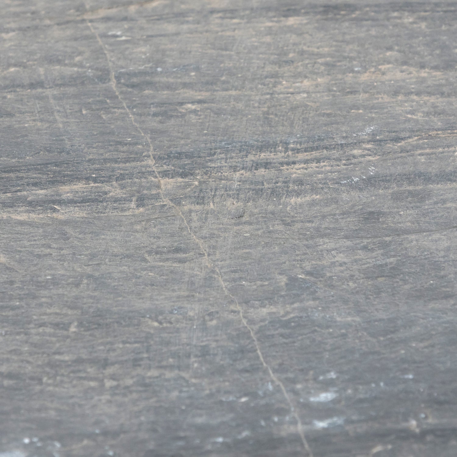 19th Century French Bistro or Garden Table with Round Slate Top and Painted Iron Base