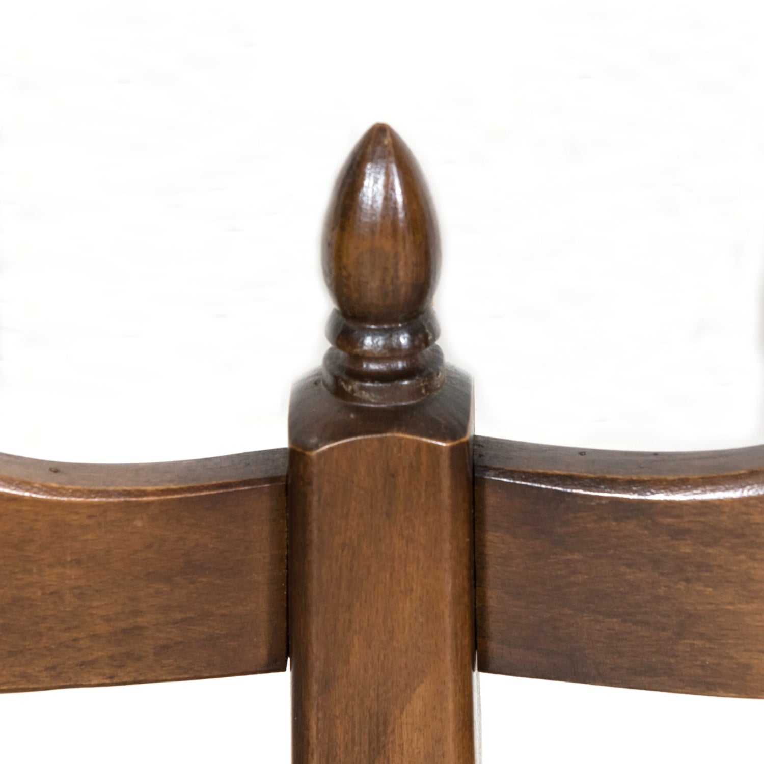 Antique Country French Walnut Ladder Back Settee or Radassier with Rush Seat