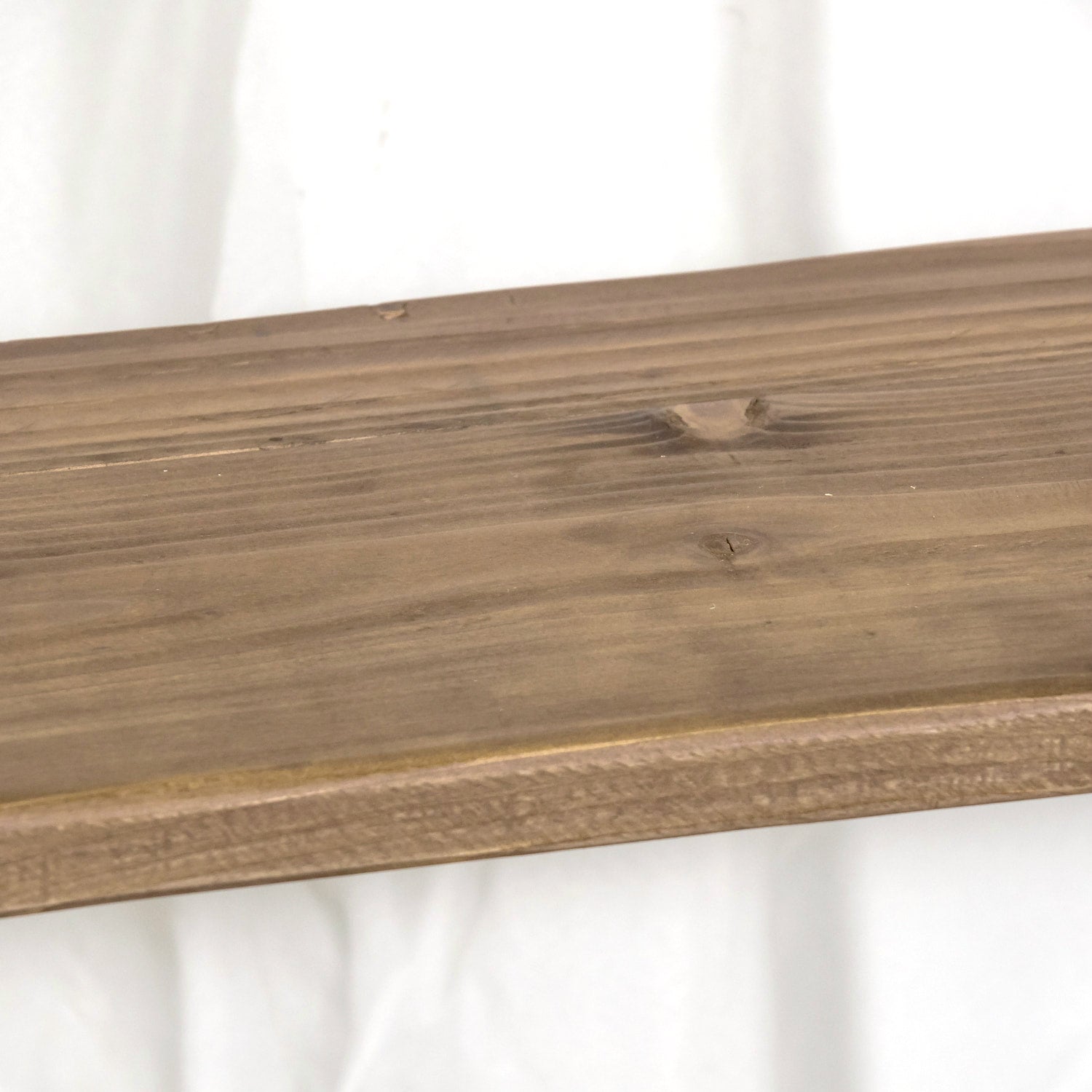 Pair of French Industrial Artist's Shelves or Display Shelves with 19th Century Louis XV Style Giltwood Pelmets