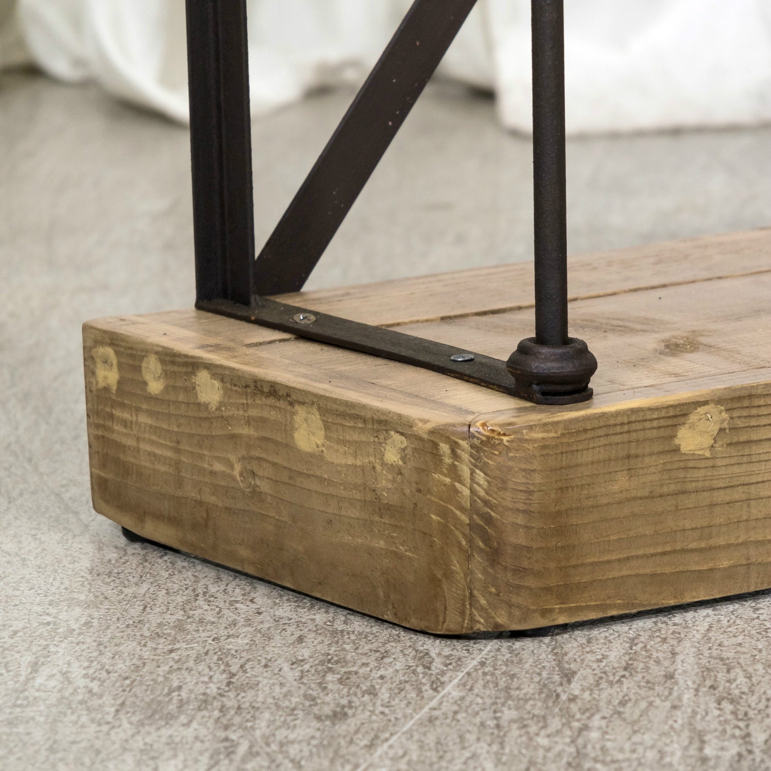 Pair of French Industrial Artist's Shelves or Display Shelves with 19th Century Louis XV Style Giltwood Pelmets