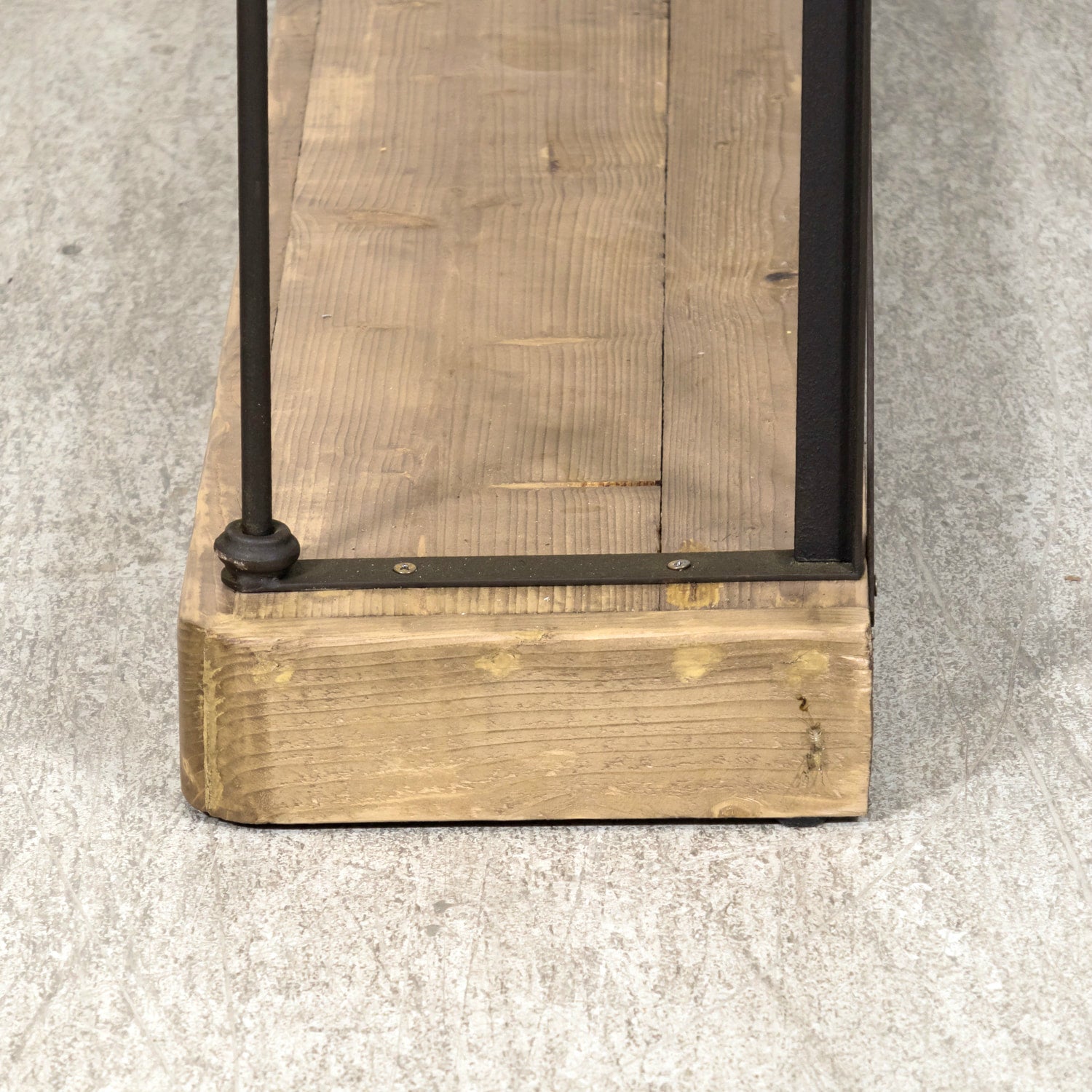 Pair of French Industrial Artist's Shelves or Display Shelves with 19th Century Louis XV Style Giltwood Pelmets