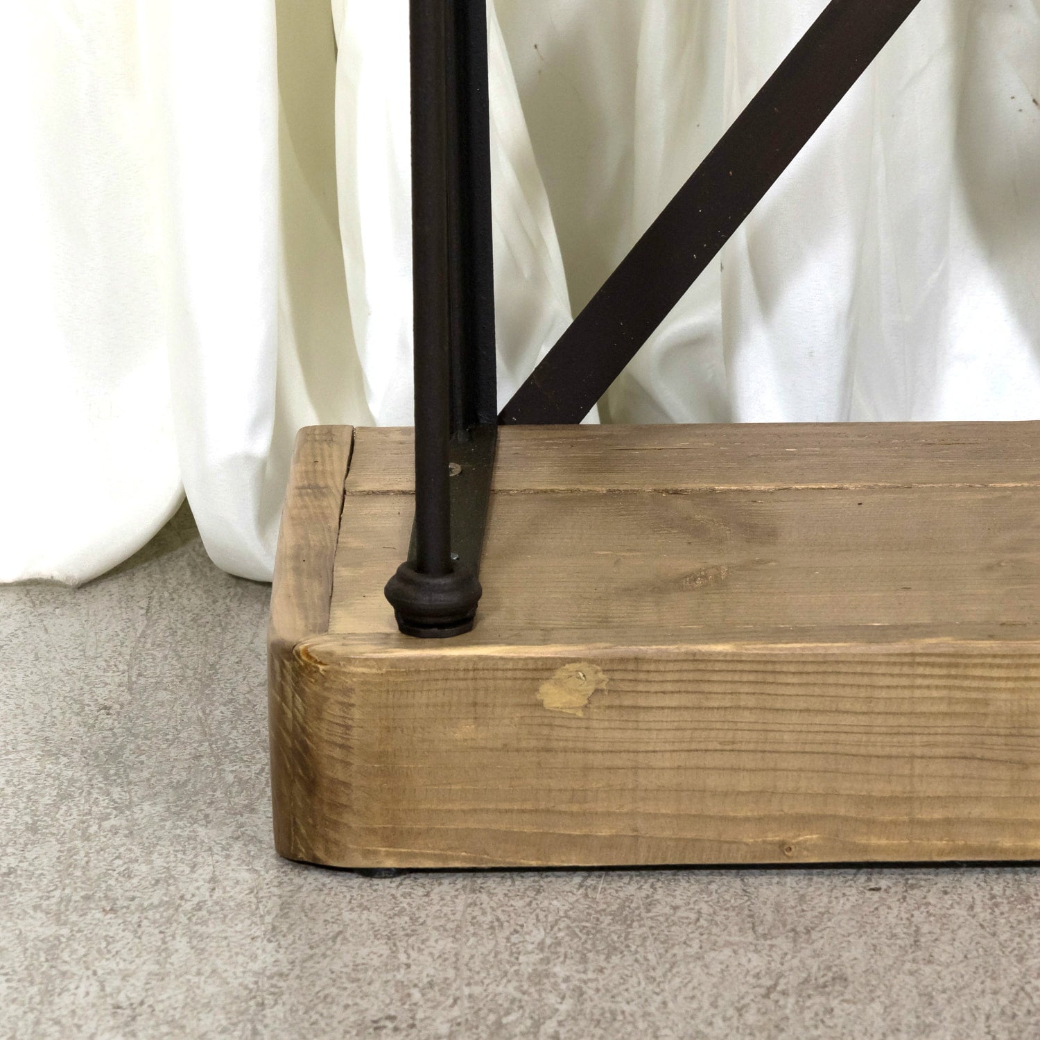 Pair of French Industrial Artist's Shelves or Display Shelves with 19th Century Louis XV Style Giltwood Pelmets