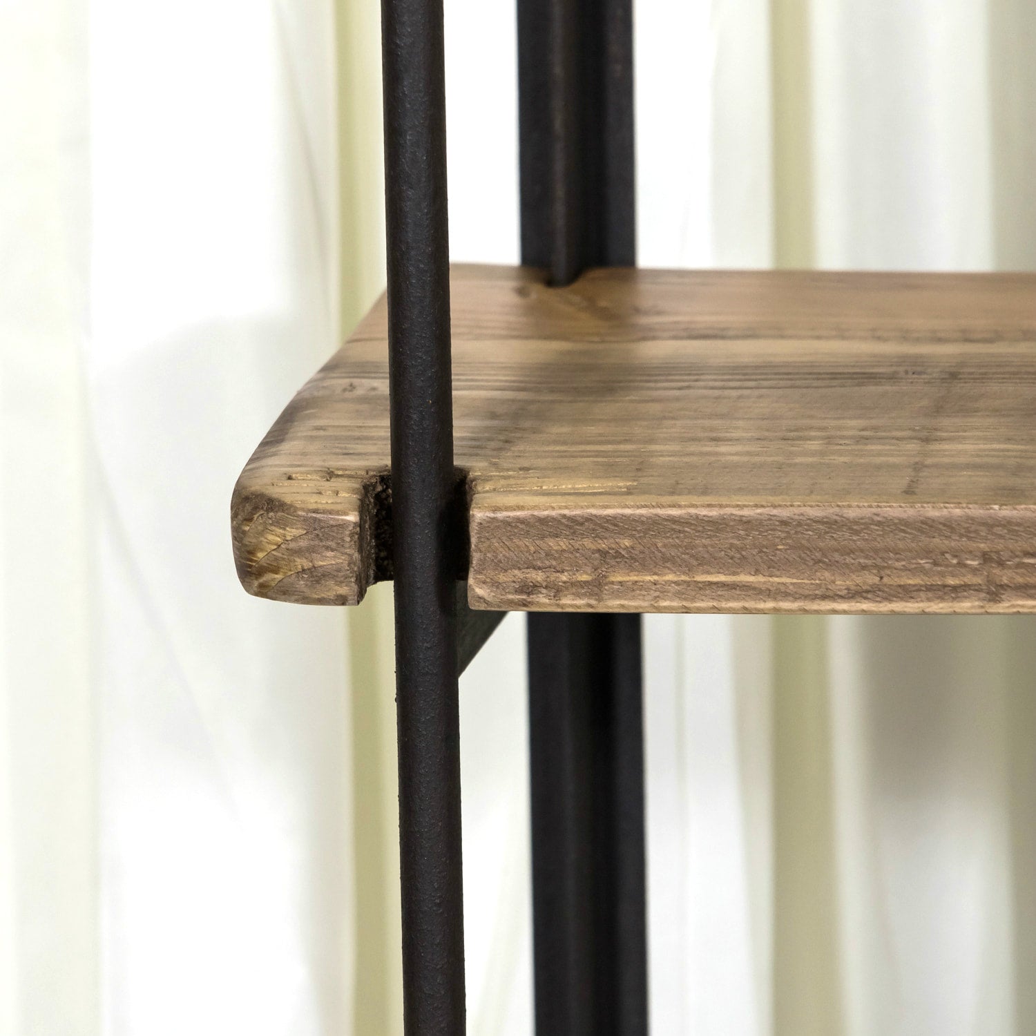 Pair of French Industrial Artist's Shelves or Display Shelves with 19th Century Louis XV Style Giltwood Pelmets