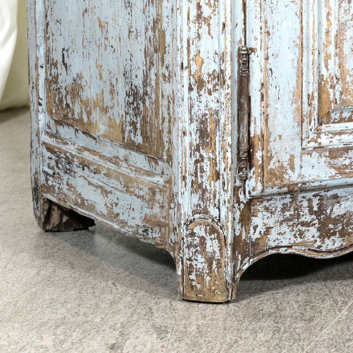 Large 17th Century French Louis XIV Period Painted Buffet Deux Corps