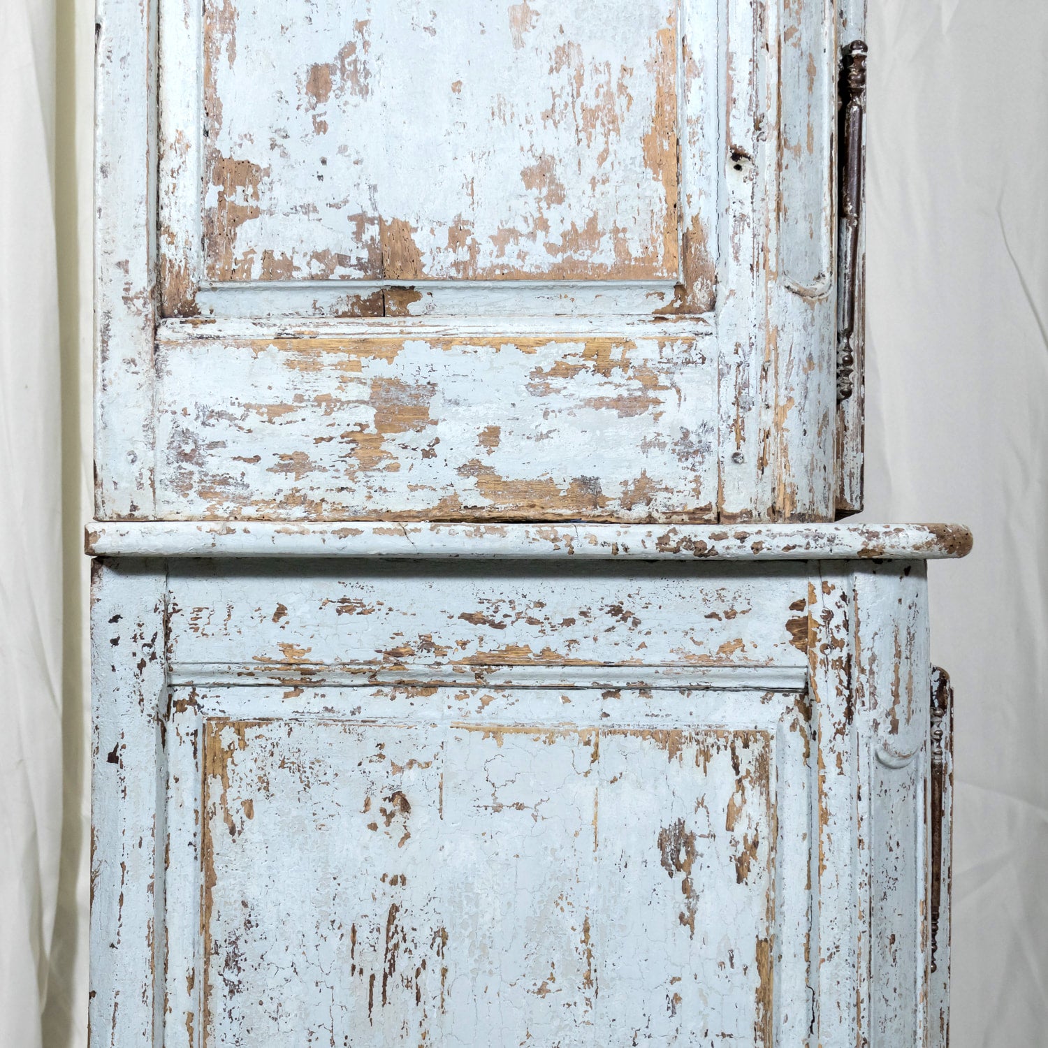 Large 17th Century French Louis XIV Period Painted Buffet Deux Corps