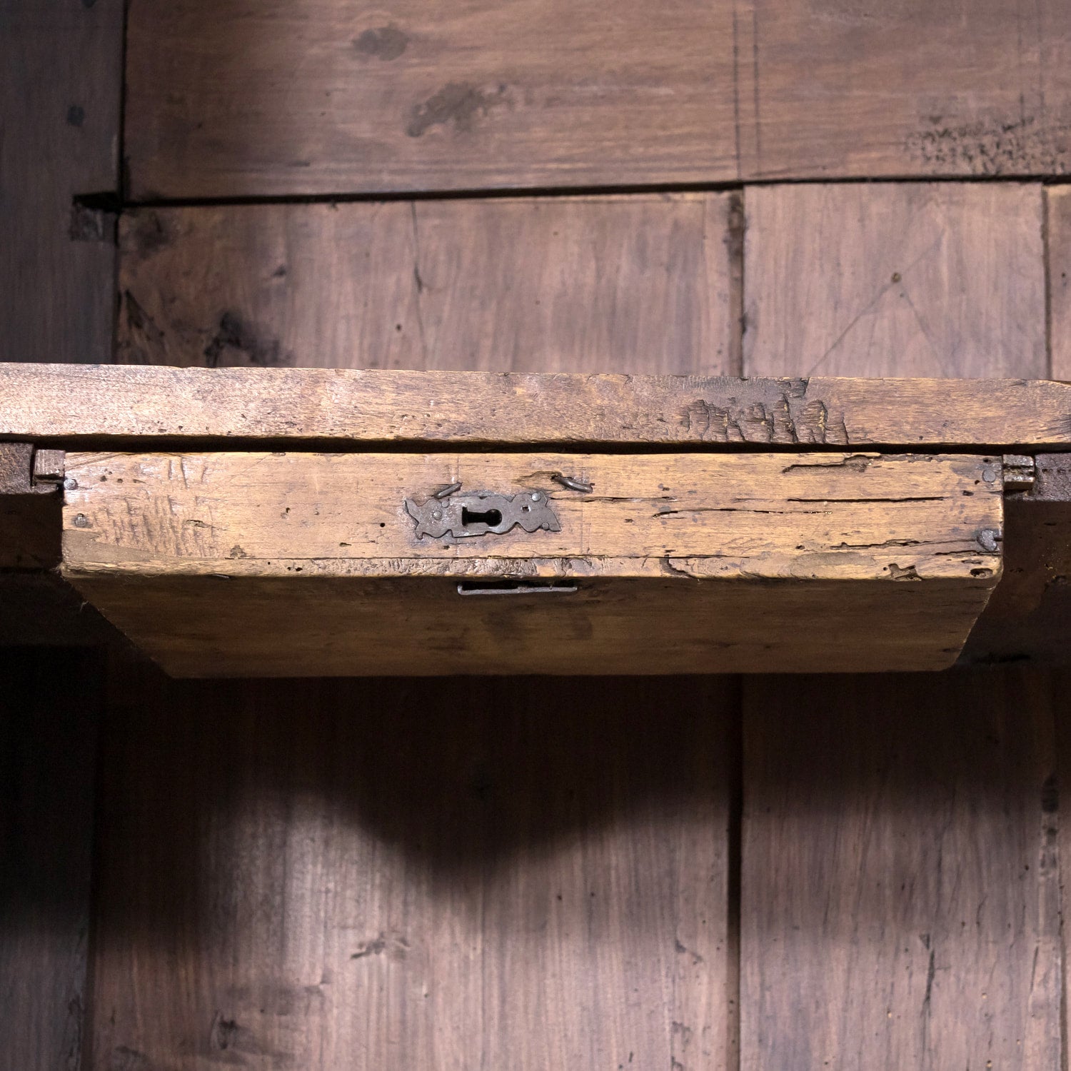 Large 17th Century French Louis XIV Period Painted Buffet Deux Corps