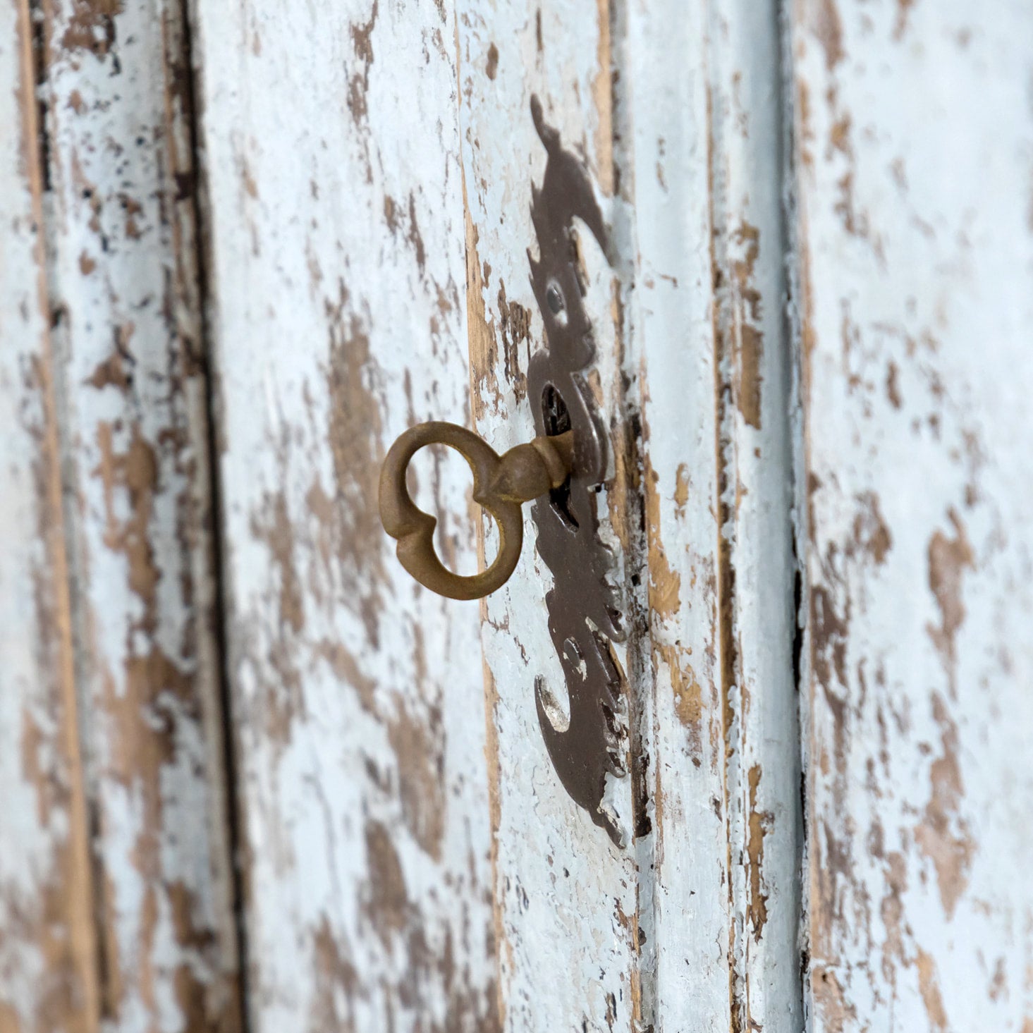 Large 17th Century French Louis XIV Period Painted Buffet Deux Corps
